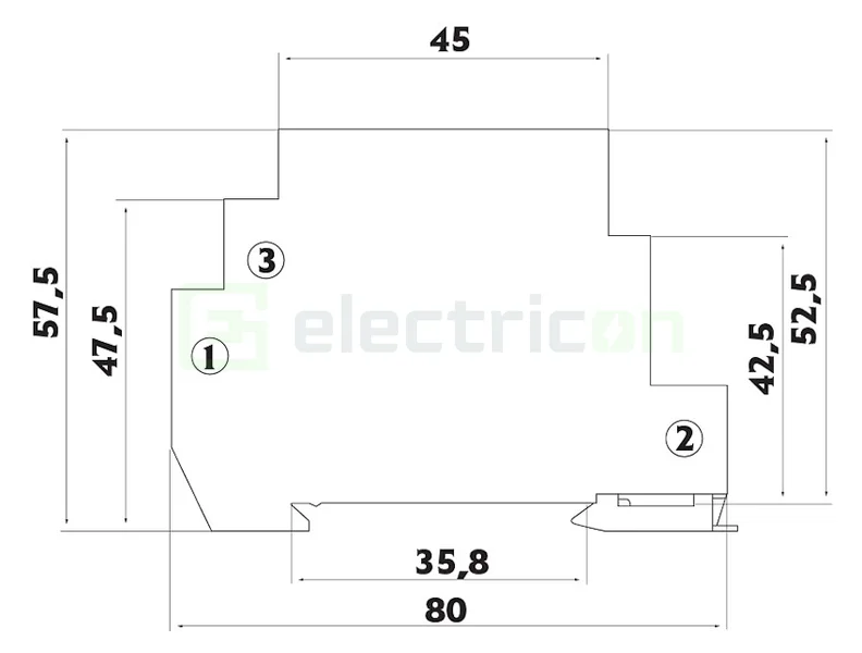 Sonerie modulara electrica, 230VAC, ETI, 002412001 [2]