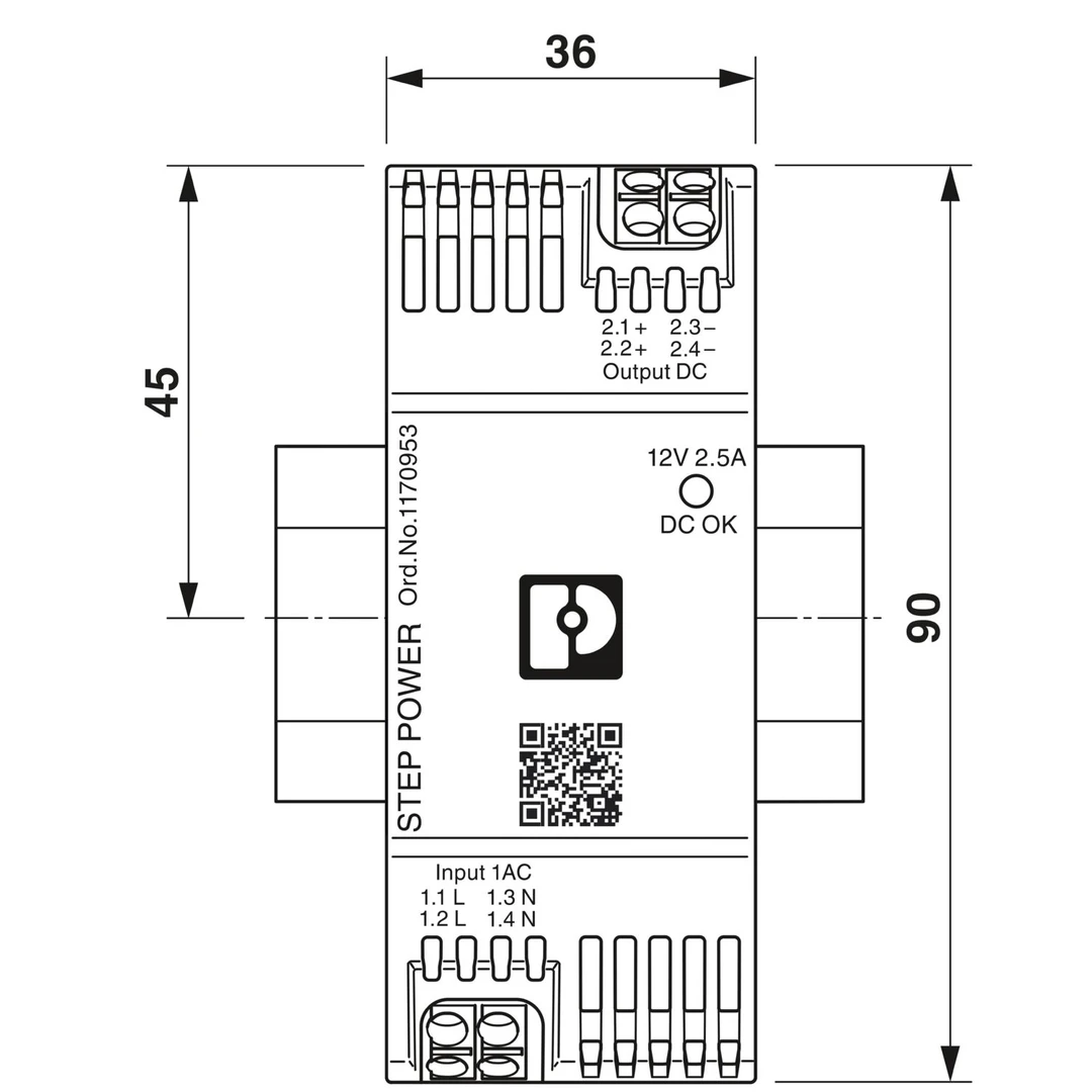 Sursa de alimentare pe șină DIN, 12V DC/ 2,5A , STEP3-PS/1AC/12DC/2.5/PT  , Phoenix Contact, 1170953 [5]