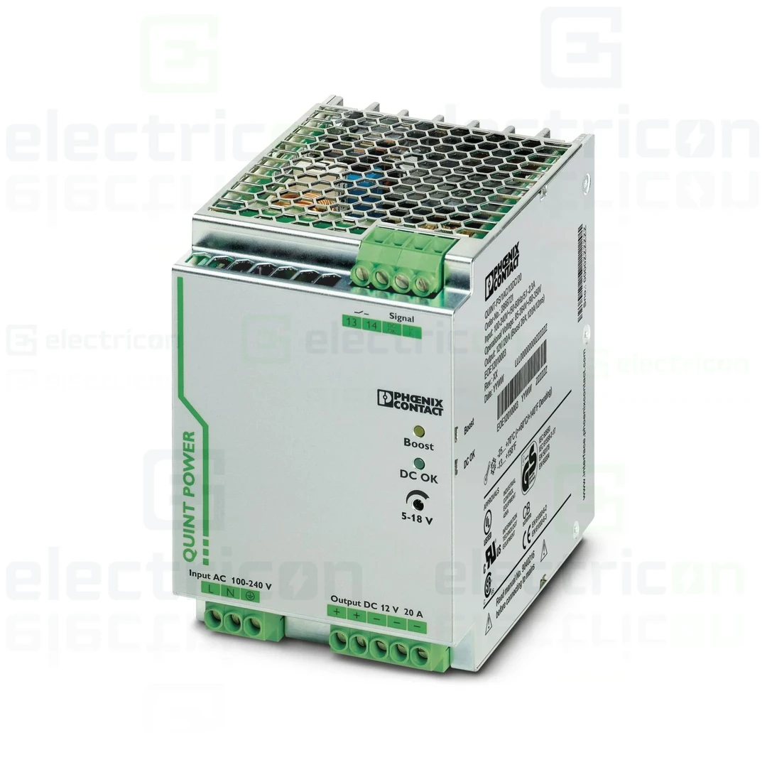 Sursa de alimentare pe șină DIN, 12V DC/ 20A , QUINT-PS/1AC/12DC/20 , Phoenix Contact, 2866721 [1]