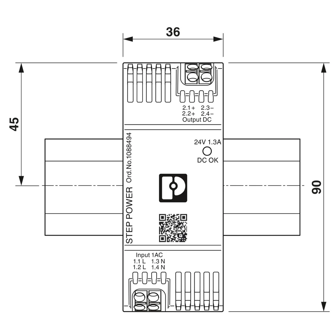 Sursa de alimentare pe șină DIN, 24V DC/ 1,3A , STEP3-PS/1AC/24DC/1.3/PT , Phoenix Contact, 1088494 [5]