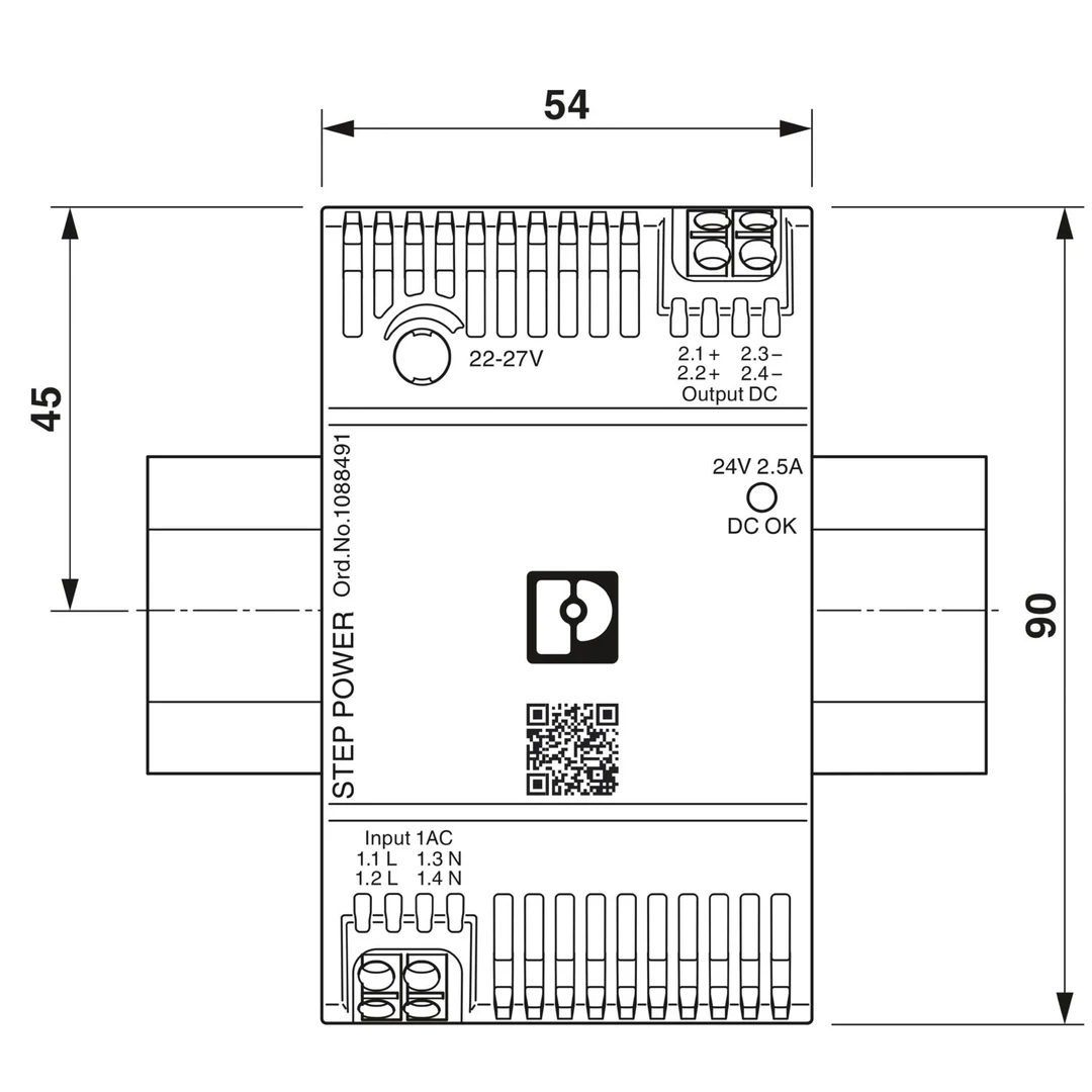 Sursa de alimentare pe șină DIN, 24V DC/ 2,5A , STEP3-PS/1AC/24DC/2.5/PT , Phoenix Contact, 1088491 [5]