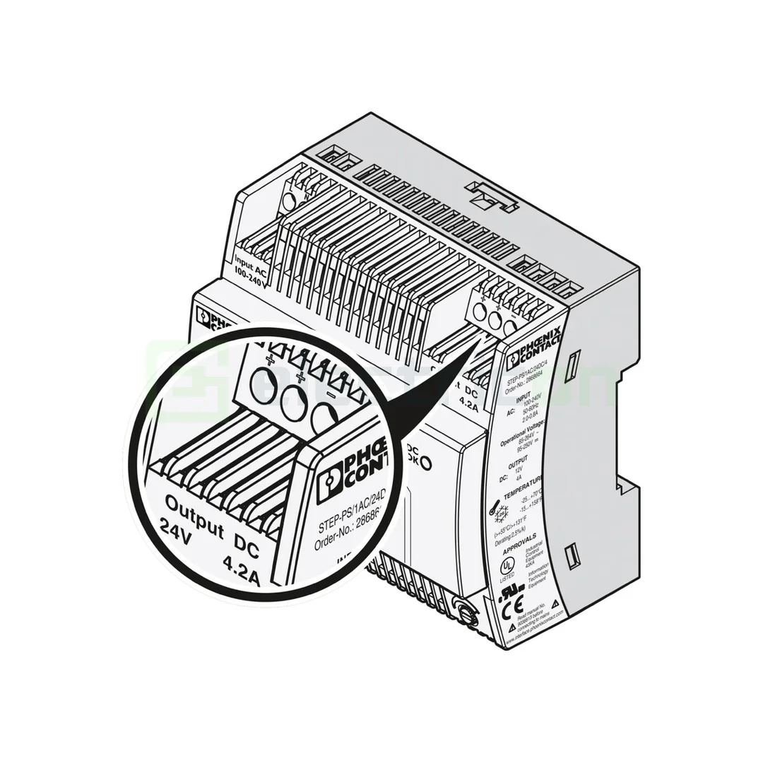 Sursa de alimentare pe șină DIN, 24V DC/ 4,2A , STEP-PS/ 1AC/24DC/4.2 , Phoenix Contact, 2868664 [3]