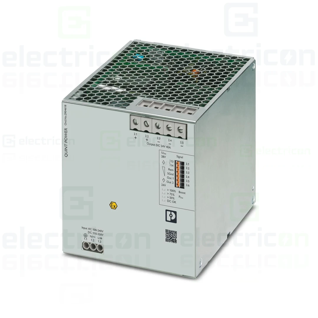 Sursa de alimentare pe șină DIN, 24V DC/ 40A , QUINT4-PS/1AC/24DC/40/+ , Phoenix Contact, 2904618 [1]