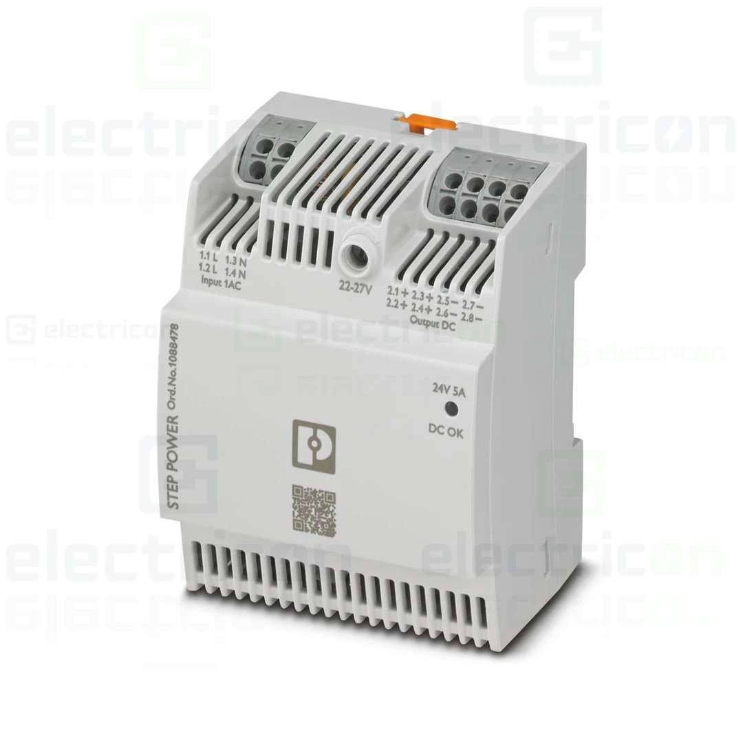 Sursa de alimentare pe șină DIN, 24V DC/ 5A , STEP3-PS/1AC/24DC/5/PT, Phoenix Contact, 1088478 [1]