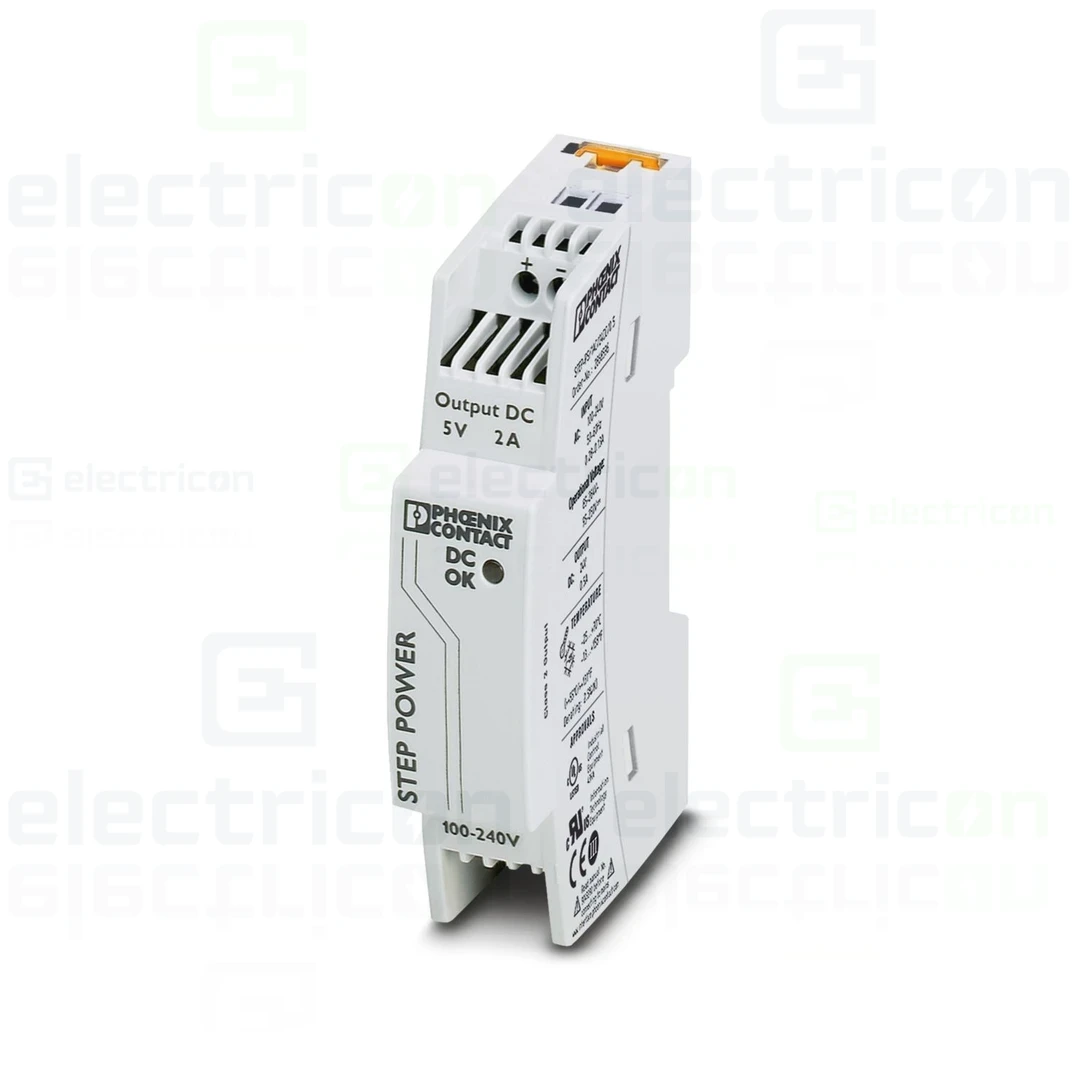 Sursa de alimentare pe șină DIN, 5V DC/ 2A , STEP-PS/ 1AC/ 5DC/2, Phoenix Contact, 2320513 [1]