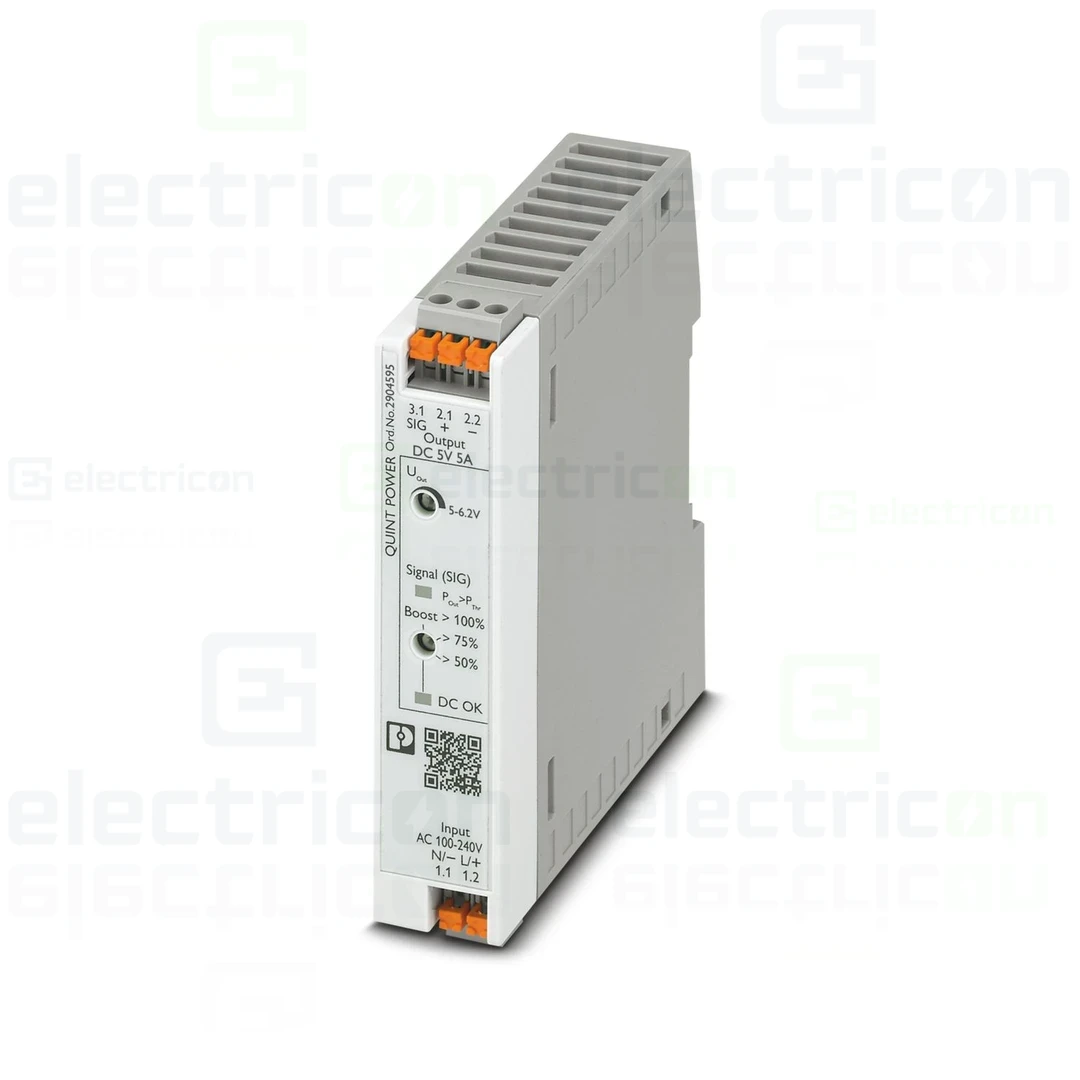 Sursa de alimentare pe șină DIN, 5V DC/ 5A , QUINT4-PS/1AC/5DC/5/PT  , Phoenix Contact, 2904595 [1]