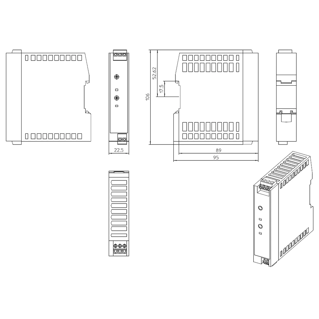 Sursa de alimentare pe șină DIN, 5V DC/ 5A , QUINT4-PS/1AC/5DC/5/PT  , Phoenix Contact, 2904595 [2]