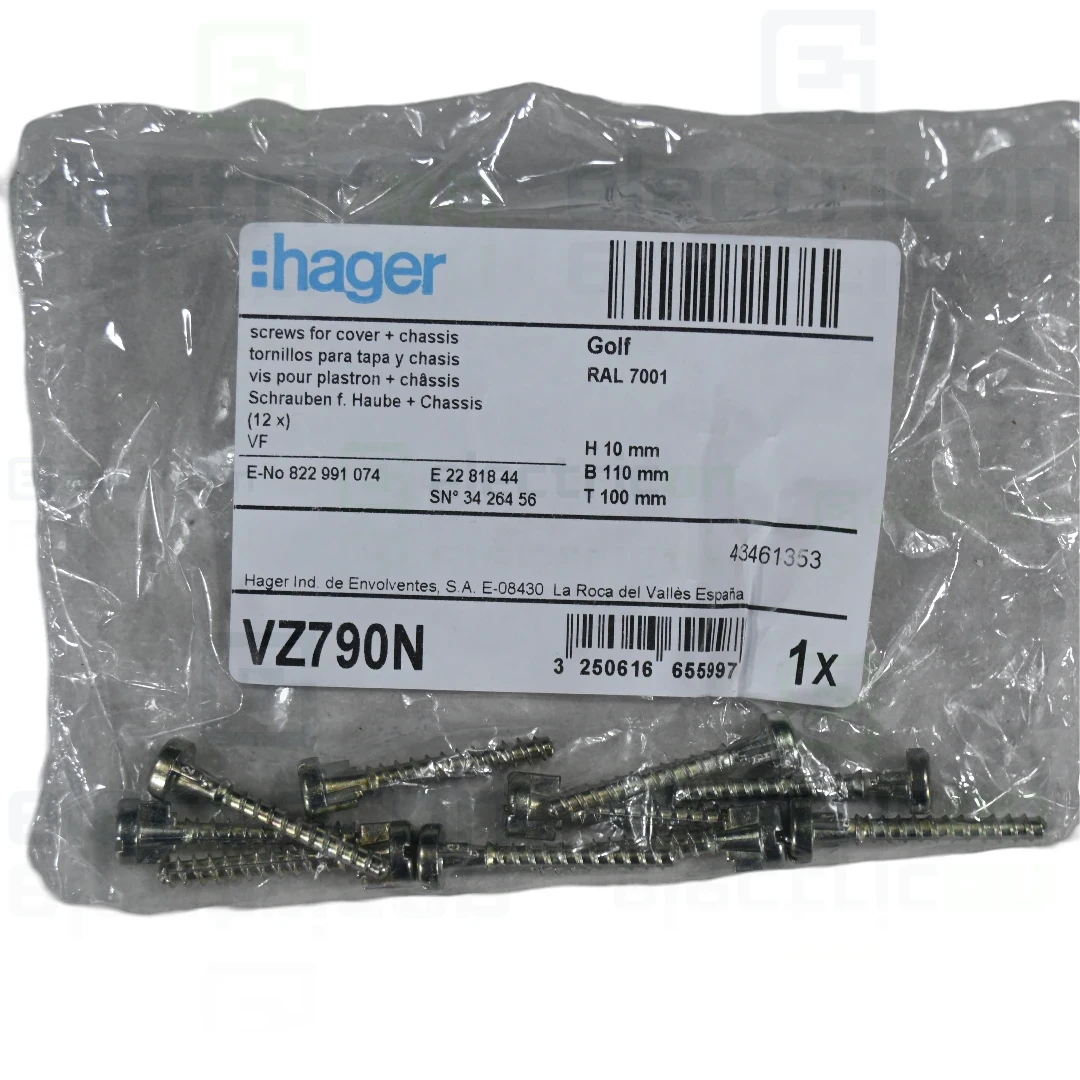 suruburi de rezerva pentru tablouri cu montaj încastrat Hager Golf, Hager, VZ790N [1]
