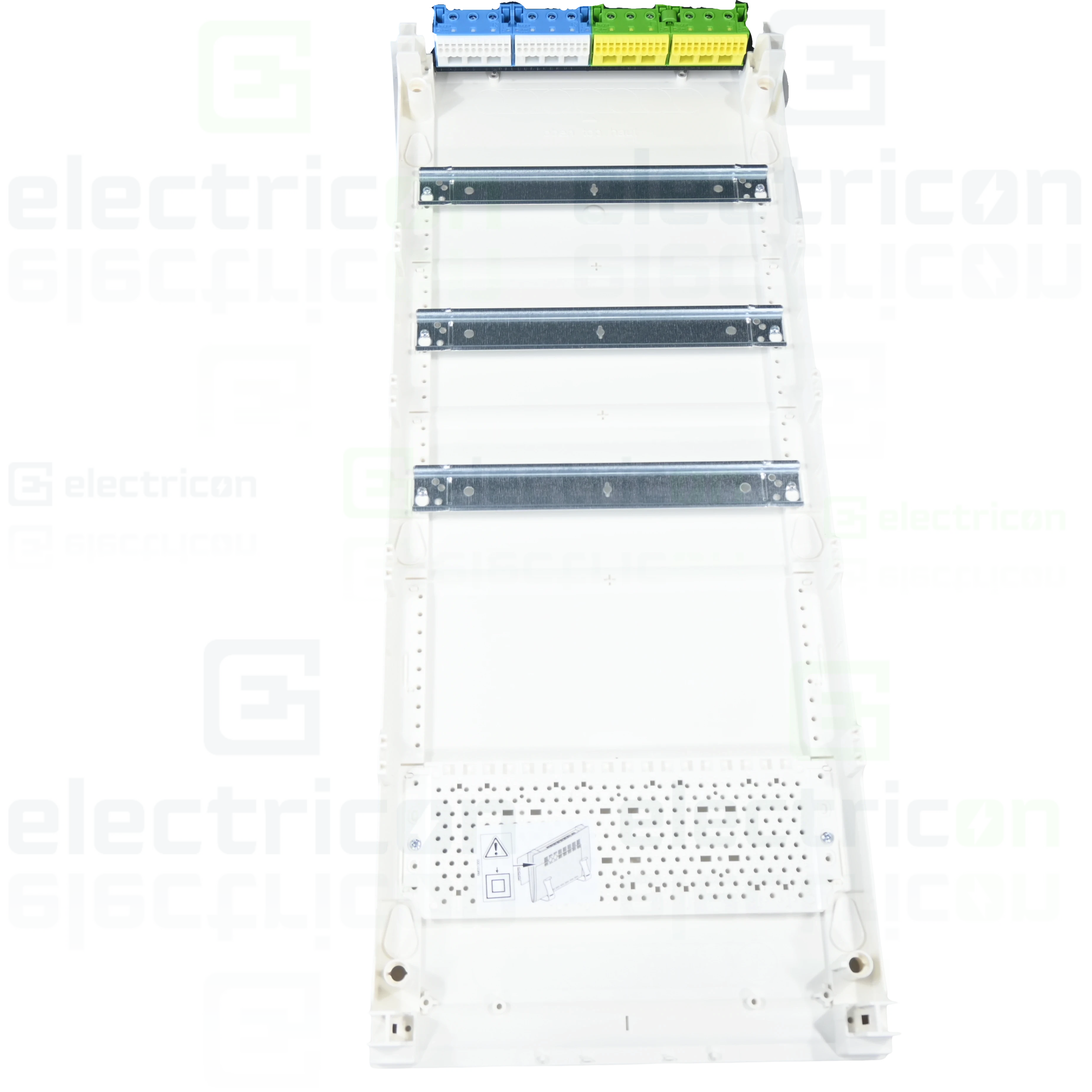 Tablou combo (hibrid), aparent,60 module, (36 module curent +24 module multimedia), IP30, Volta, Hager, VA603NWH [3]