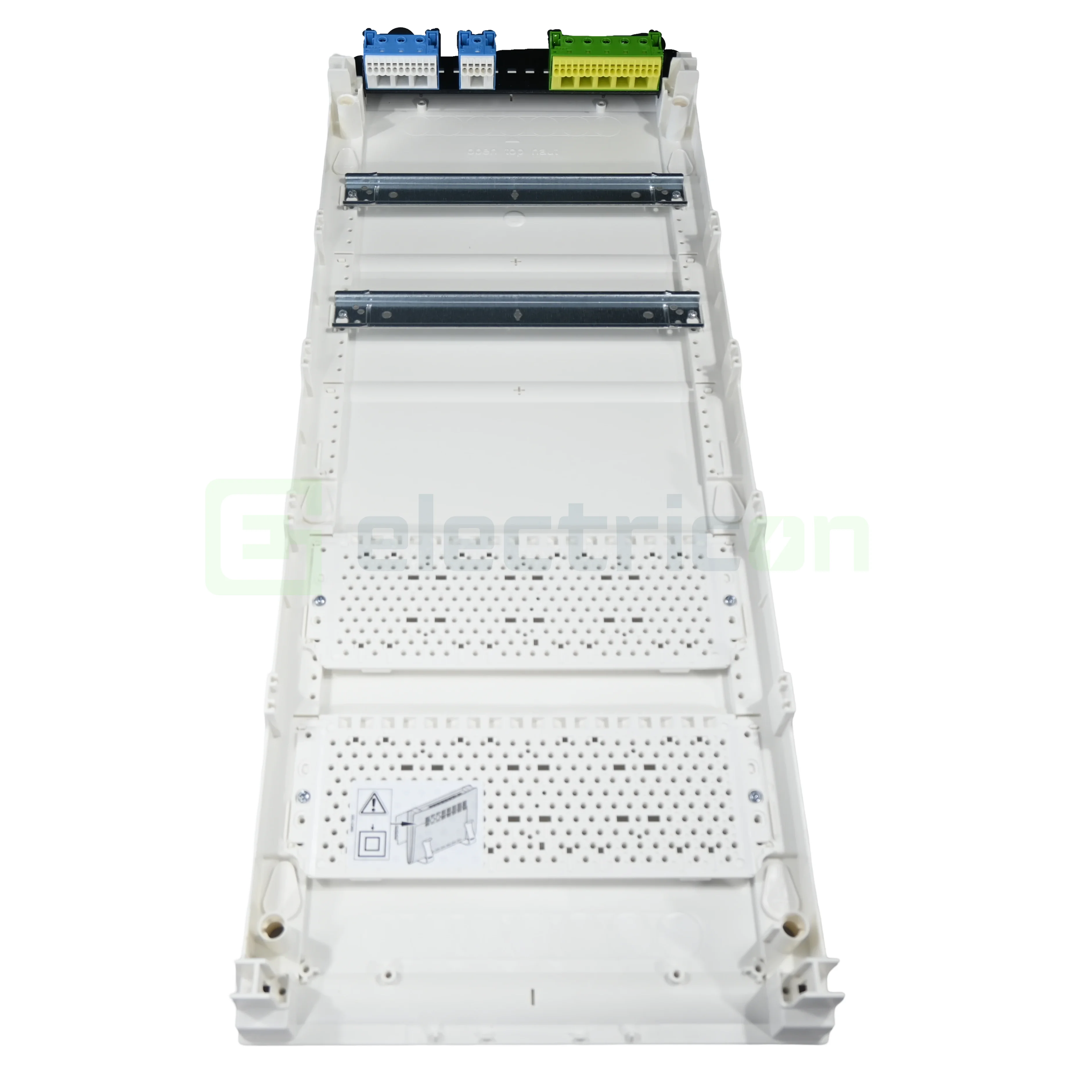 Tablou combo (hibrid), aparent,60 module, (24 module curent +36 module multimedia), IP30, Volta, Hager, VA602NWH [3]