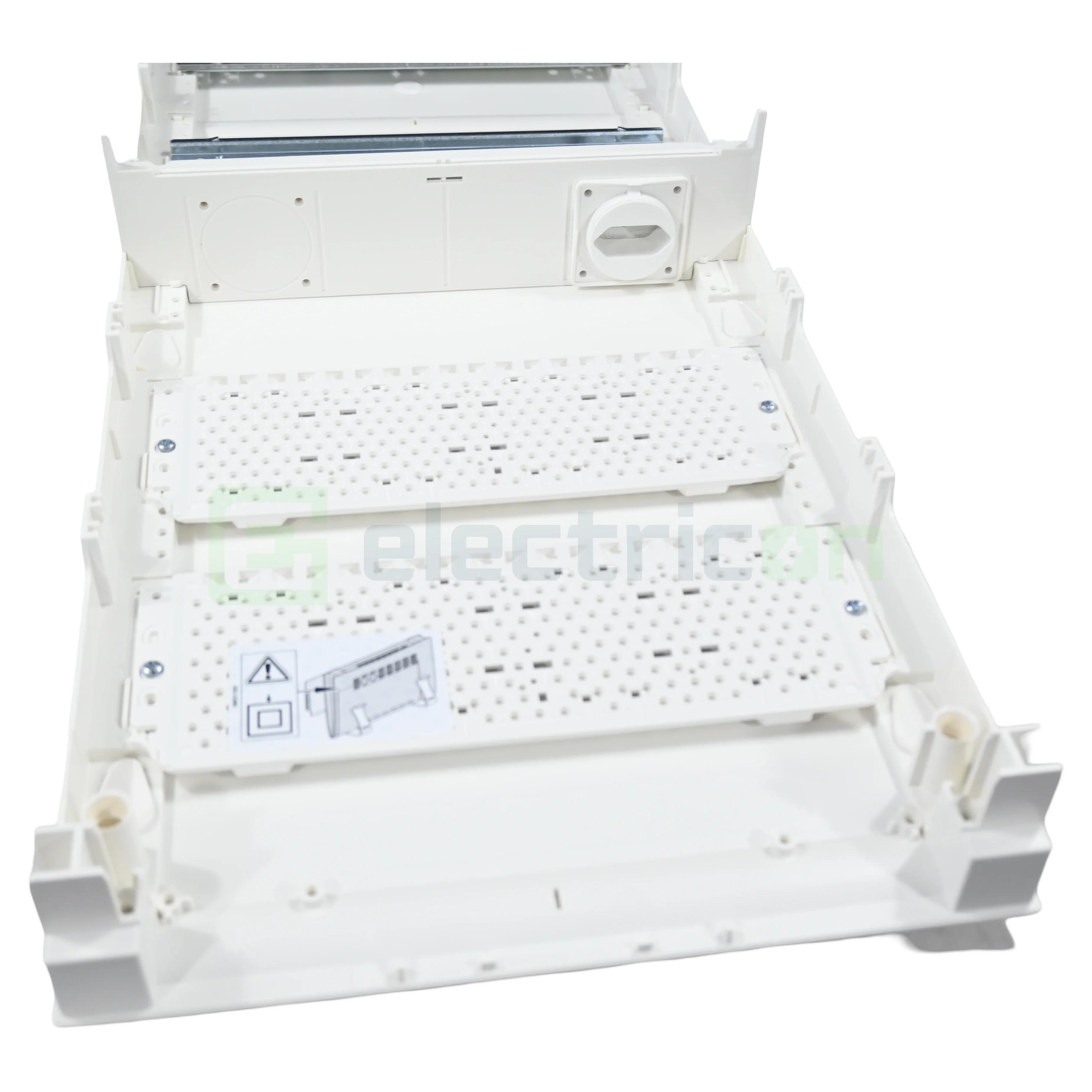 Tablou combo (hibrid), aparent,60 module, (24 module curent +36 module multimedia), IP30, Volta, Hager, VA602NWH [2]