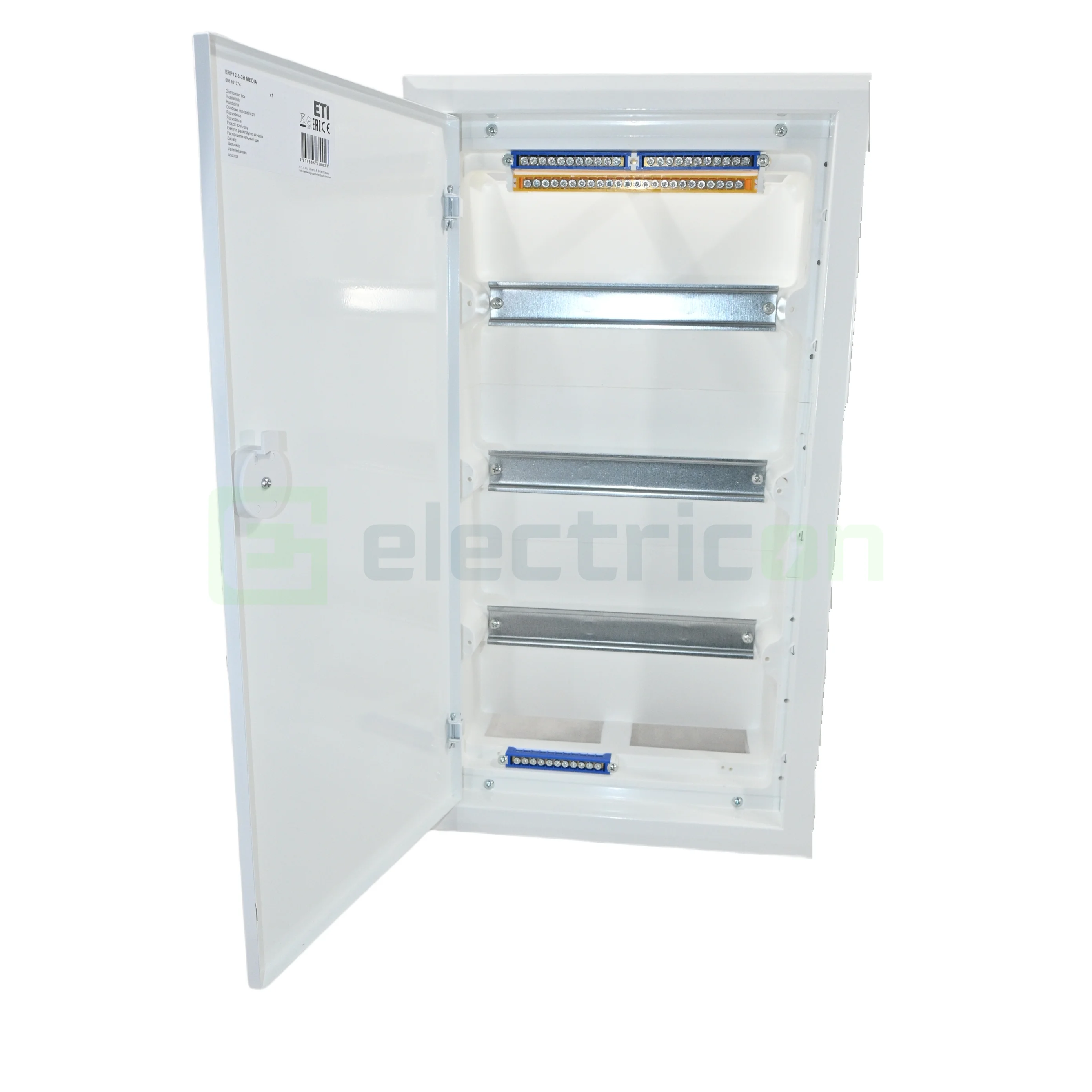 Tablou combo (hibrid), incastrat,72 module, (36 module curent +36 module multimedia), IP40, ERP 12-3-3H MEDIA, ETI, 001101374 [3]