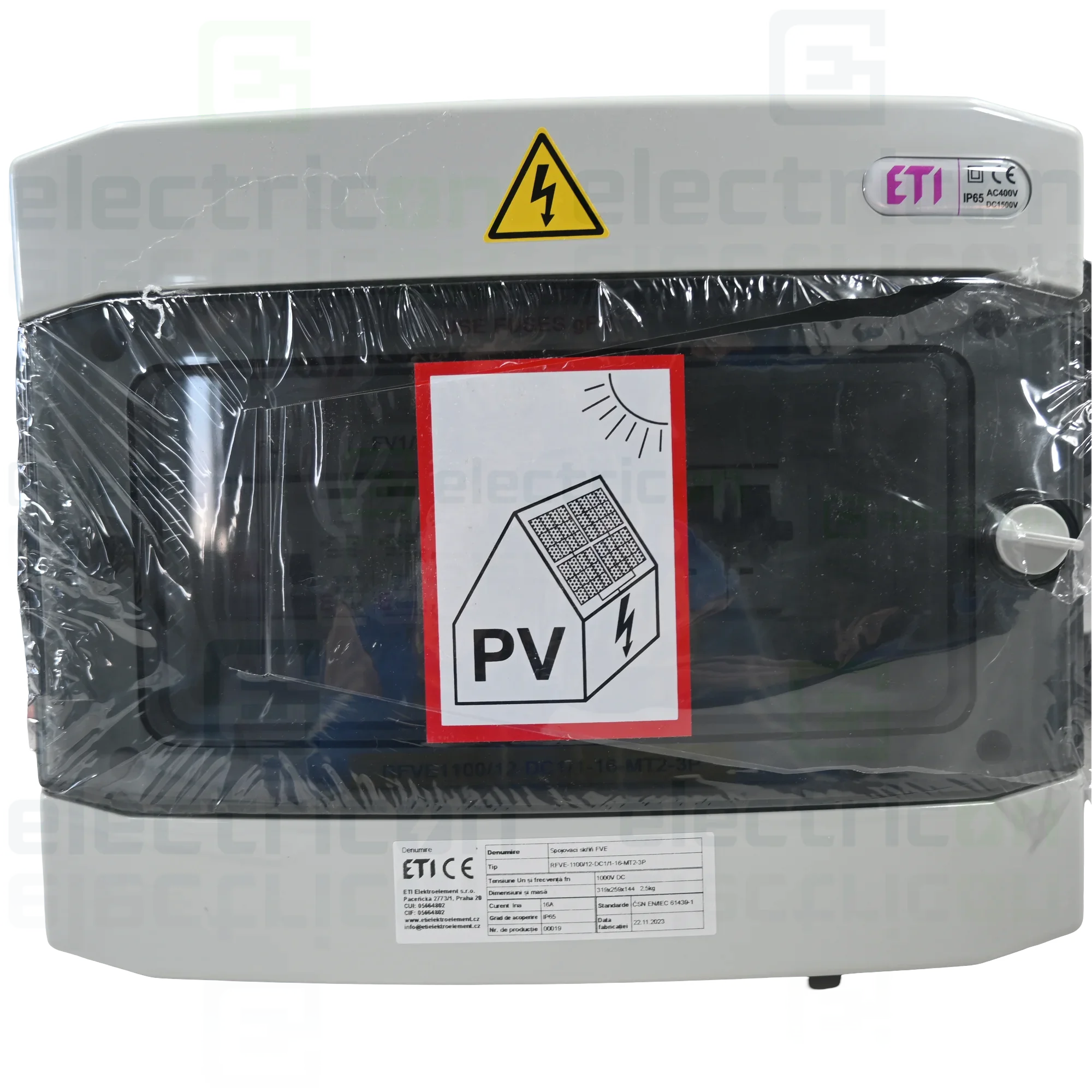 Tablou distributie PV 1100/12-DC1/1-16-MT2-3C25, cu 1 string, ETI, 001107097 [6]