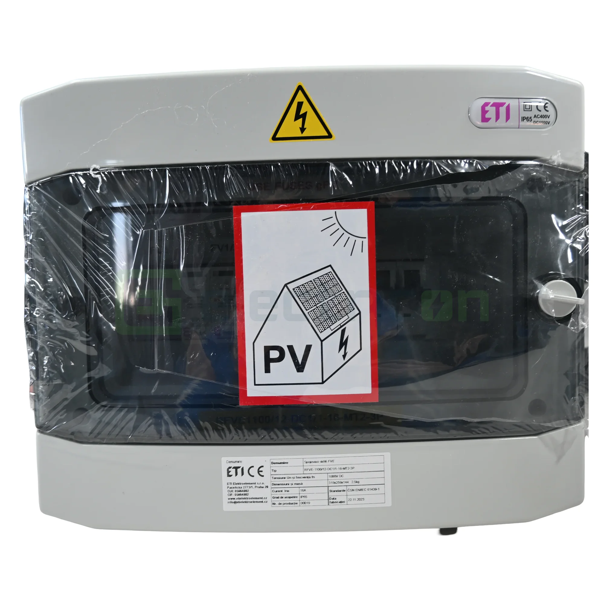 Tablou distributie PV 1100/12-DC1/1-16-MT2-3C25, cu 1 string, ETI, 001107097 [3]