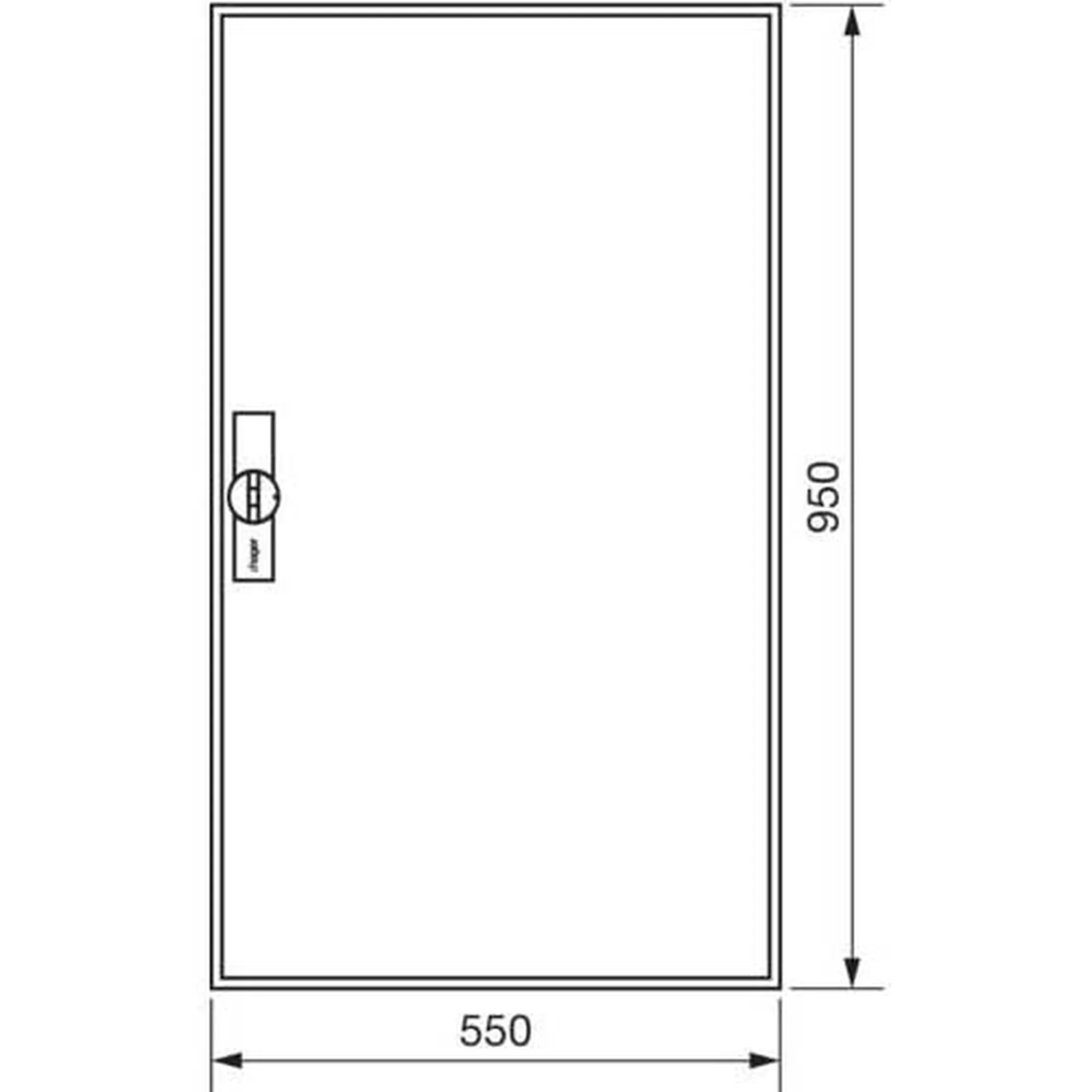 Tablou electric metalic, 144 module, 6X24, aparent, Hager, Univers, IP44, Hager, FWB62S [2]