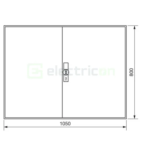 Tablou aparent Univers IP44, 1050x800x161mm, 240M, QC, Hager, FWB54S [2]