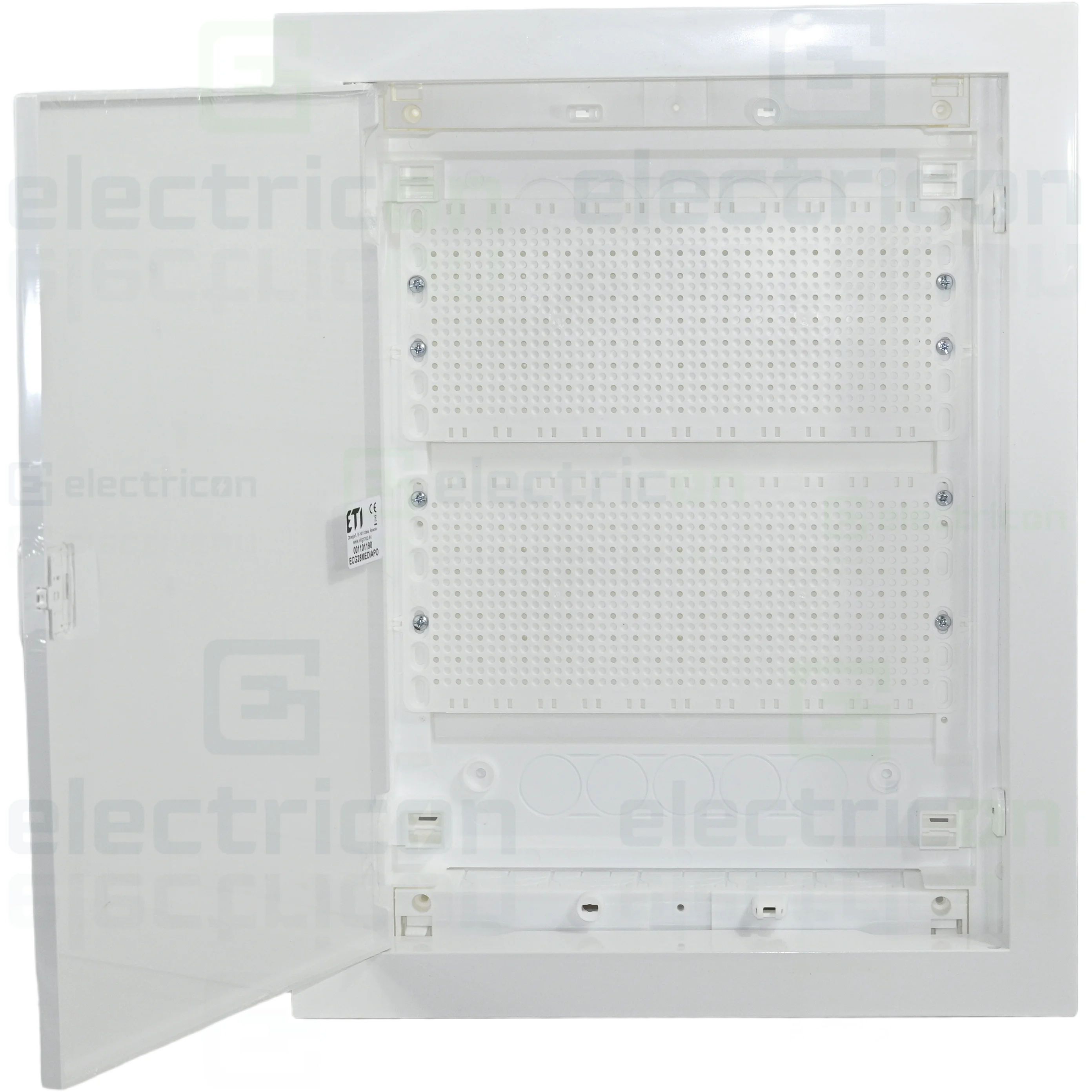 Tablou multimedia, încastrat, 28 module (2x14), ușă albă, IP30, ECG28MEDIAPO, ETI, 001101190 [1]