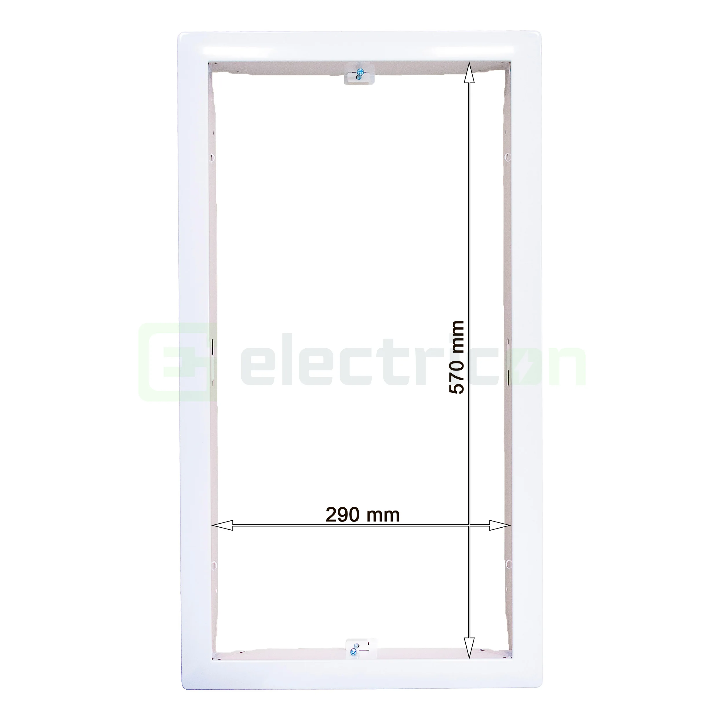 Tablou multimedia metalic, incastrat, 36 module (3x12), ușă albă, Volta, Hager, VU36NW [10]