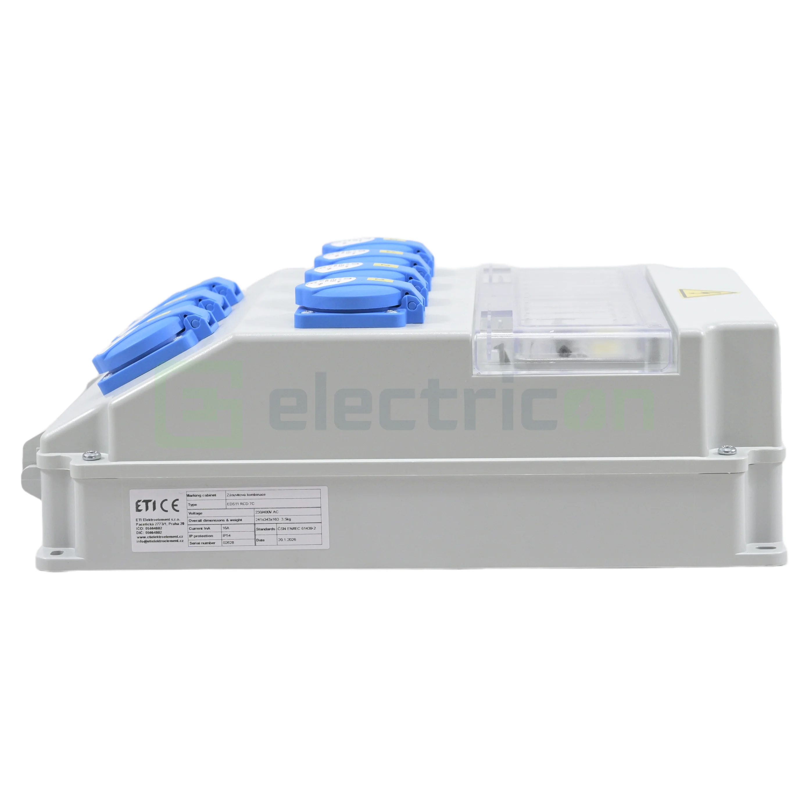 Tablou Șantier Monofazic 7xSchuko IP54 ETI 001105253 [4]