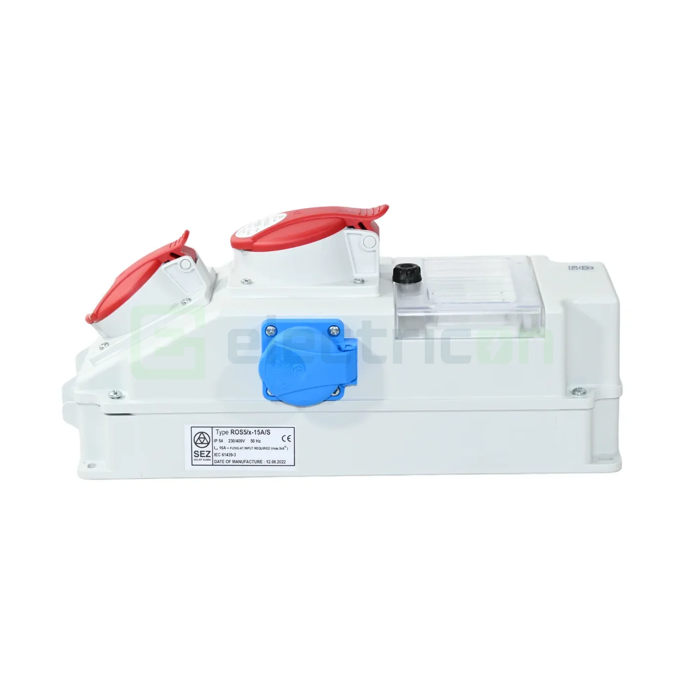 Tablou organizare santier ROS-5/x-15/S,  2X250V+5P 16A 400V +5P 32A 400V , gri, SEZ DK as,  SEZ10011248HU [3]