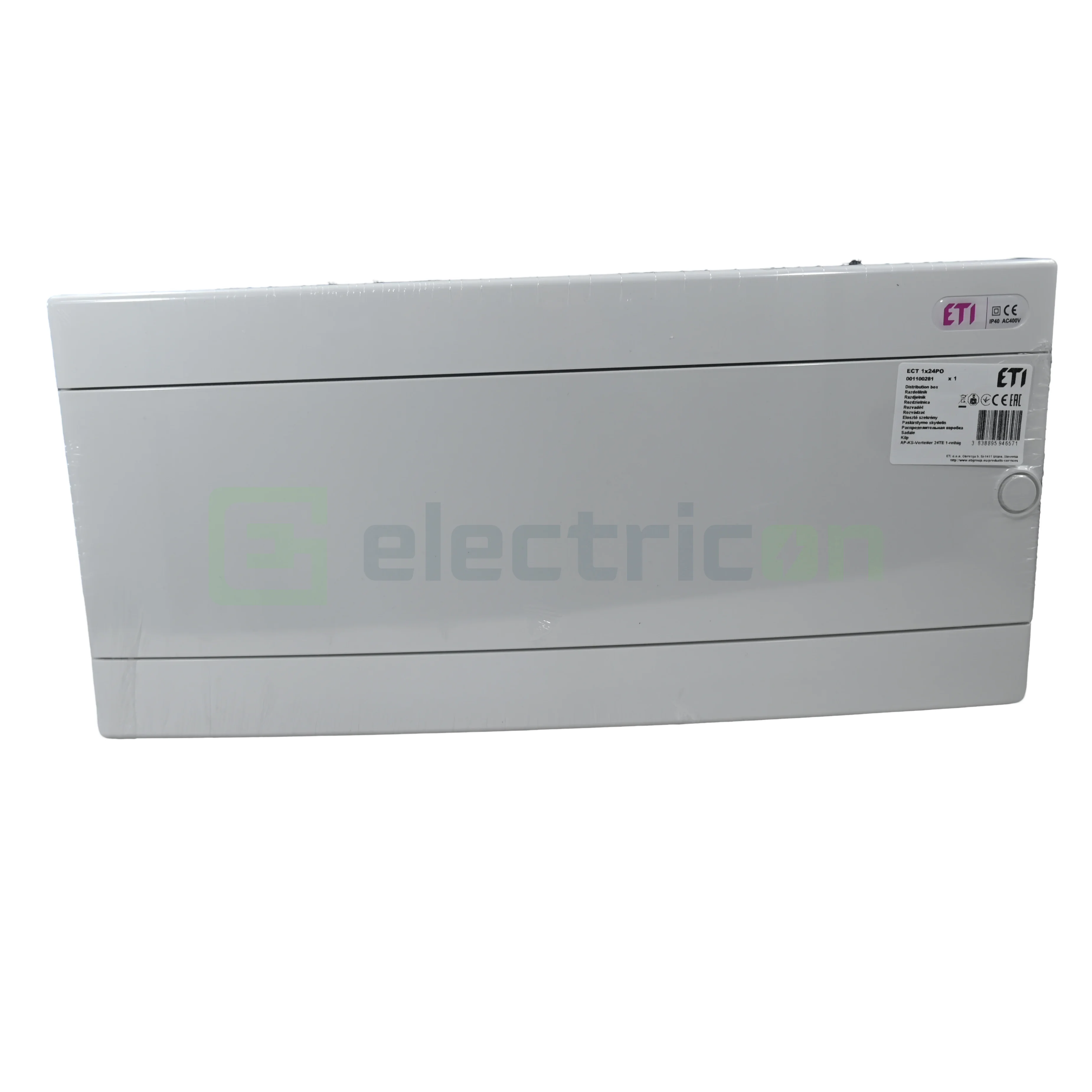 Tablou sigurante, 24 module, aparent, IP40, ECT1x24PO, usa alba, ETI,001100281 [2]