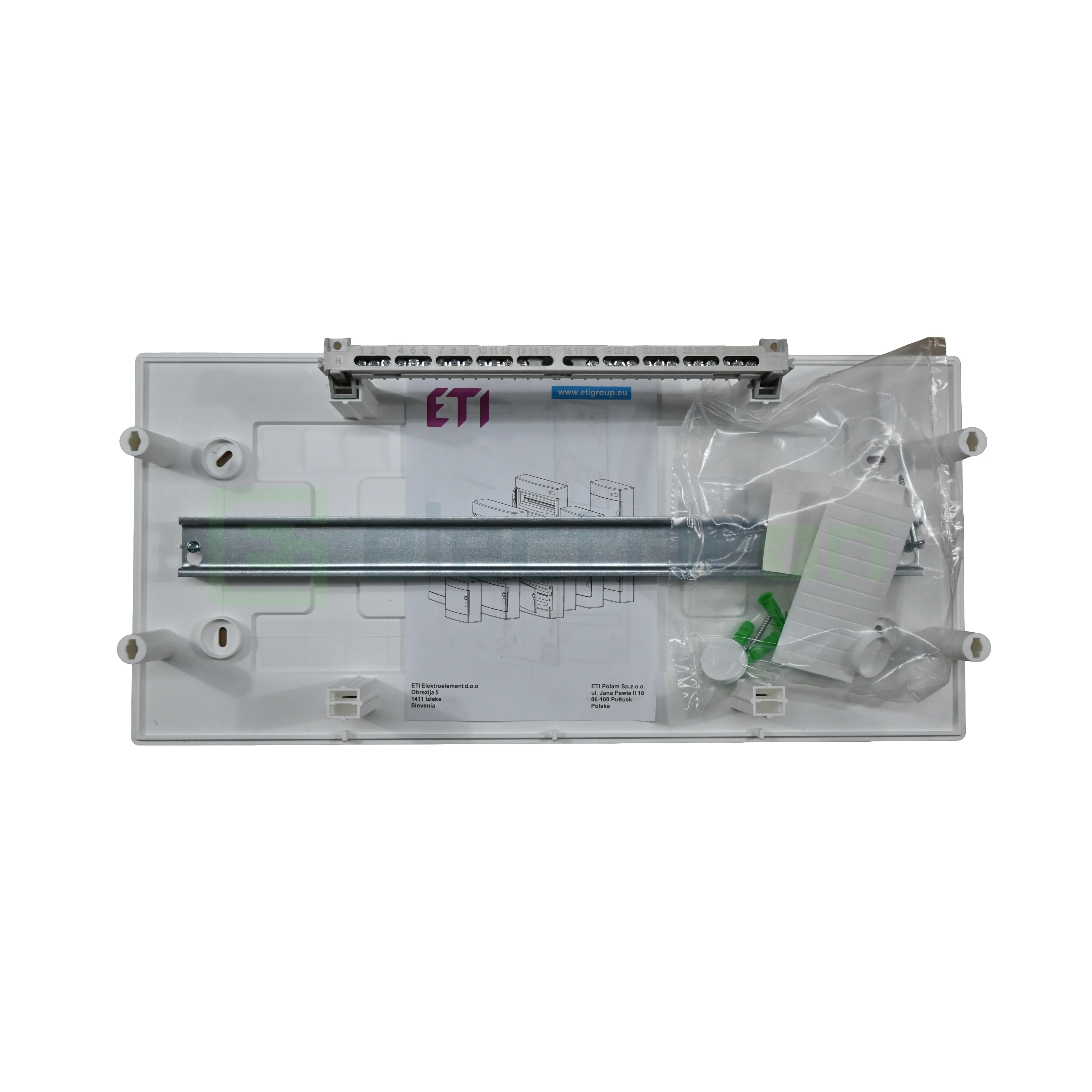 Tablou sigurante, 24 module, aparent, IP40, ECT1x24PO, usa alba, ETI,001100281 [3]