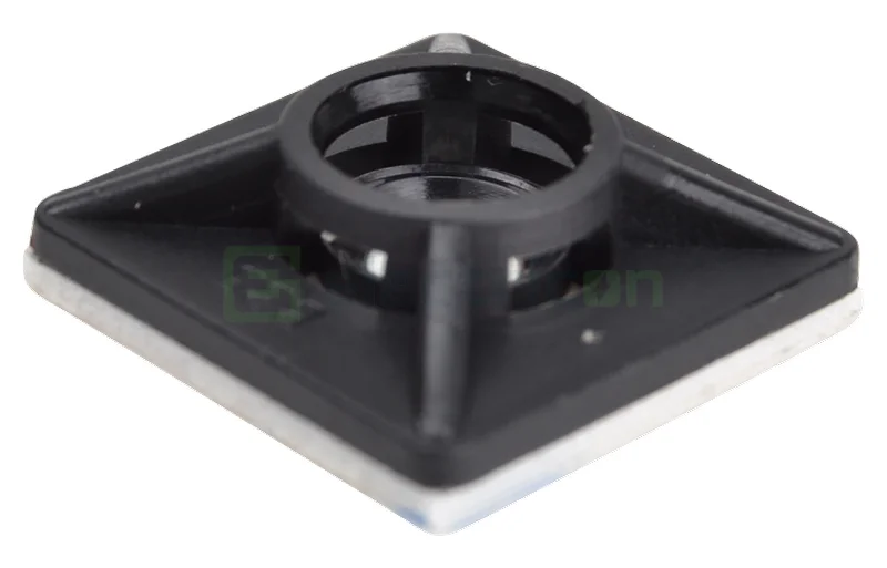 Talpa autodezivă Tracon 19x19 fasete negru [2]