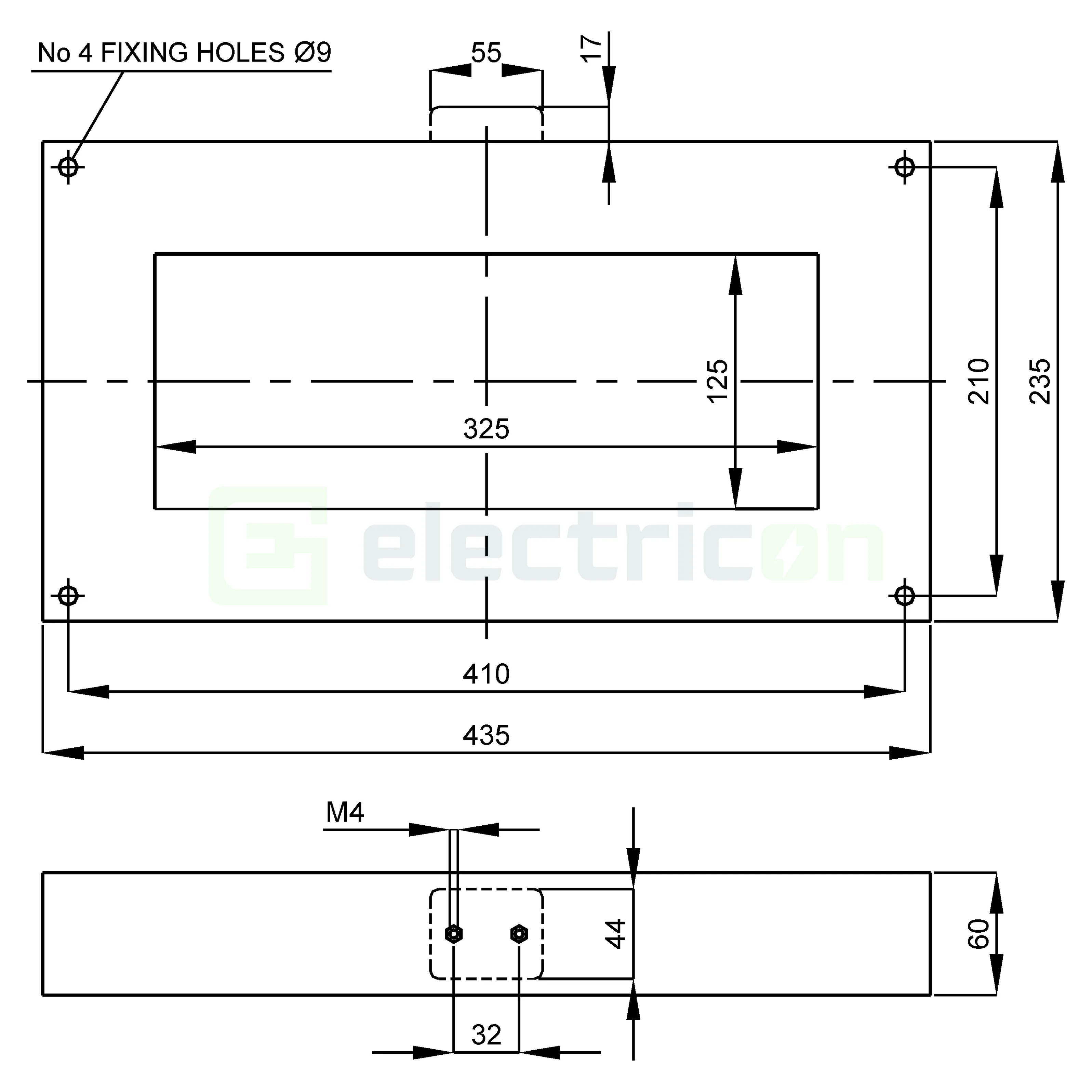 Transformator pentru releu diferential tip A, 325x125 mm, Schrack [7]