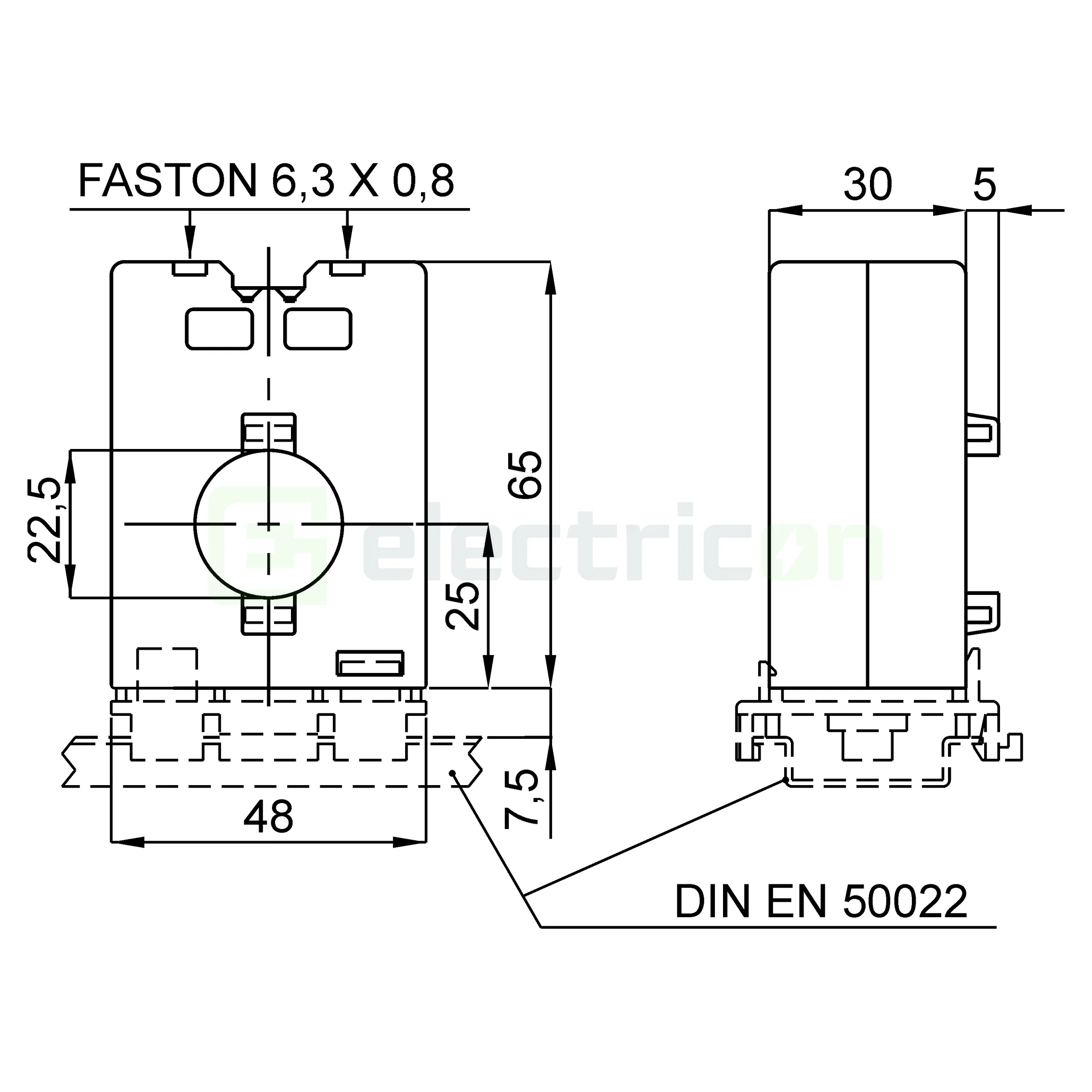 Transformator toroidal Schrack BXFIA111, Ø28mm, tip A, releu diferențial [6]