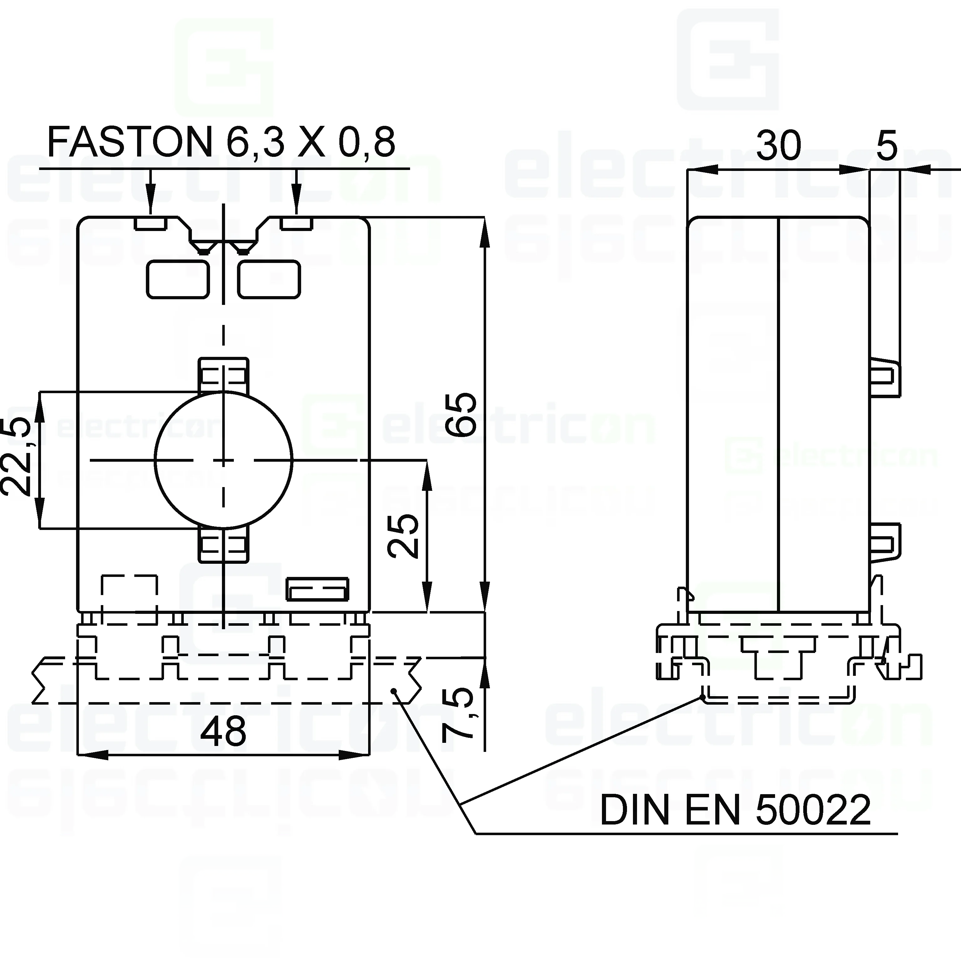 Transformator toroidal Schrack BXFIA111, Ø28mm, tip A, releu diferențial [6]