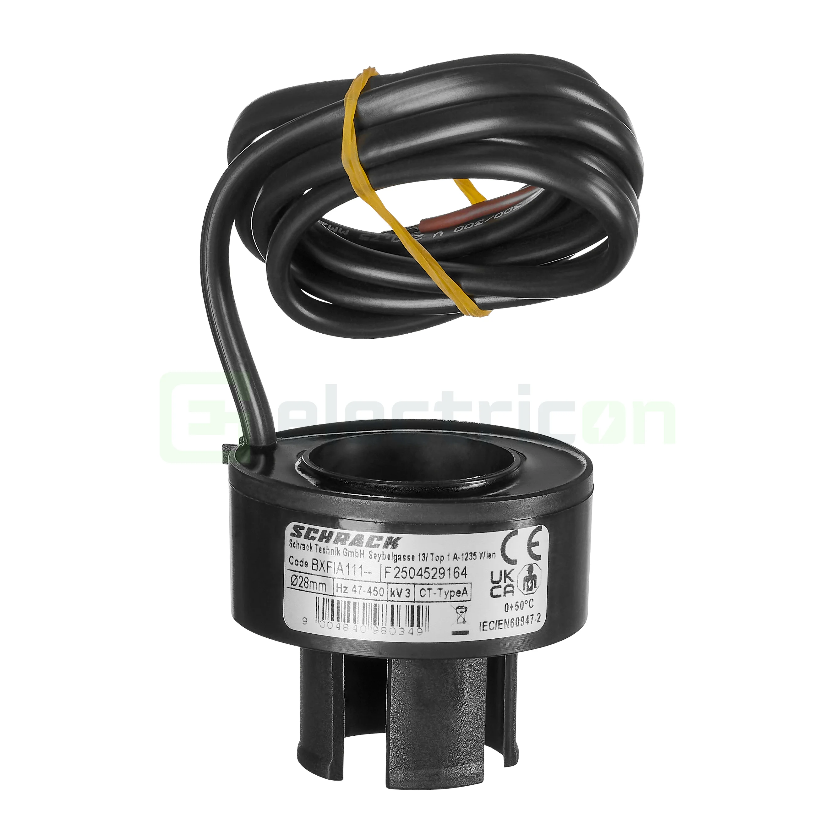 Transformator toroidal Schrack BXFIA111, Ø28mm, tip A, releu diferențial [5]