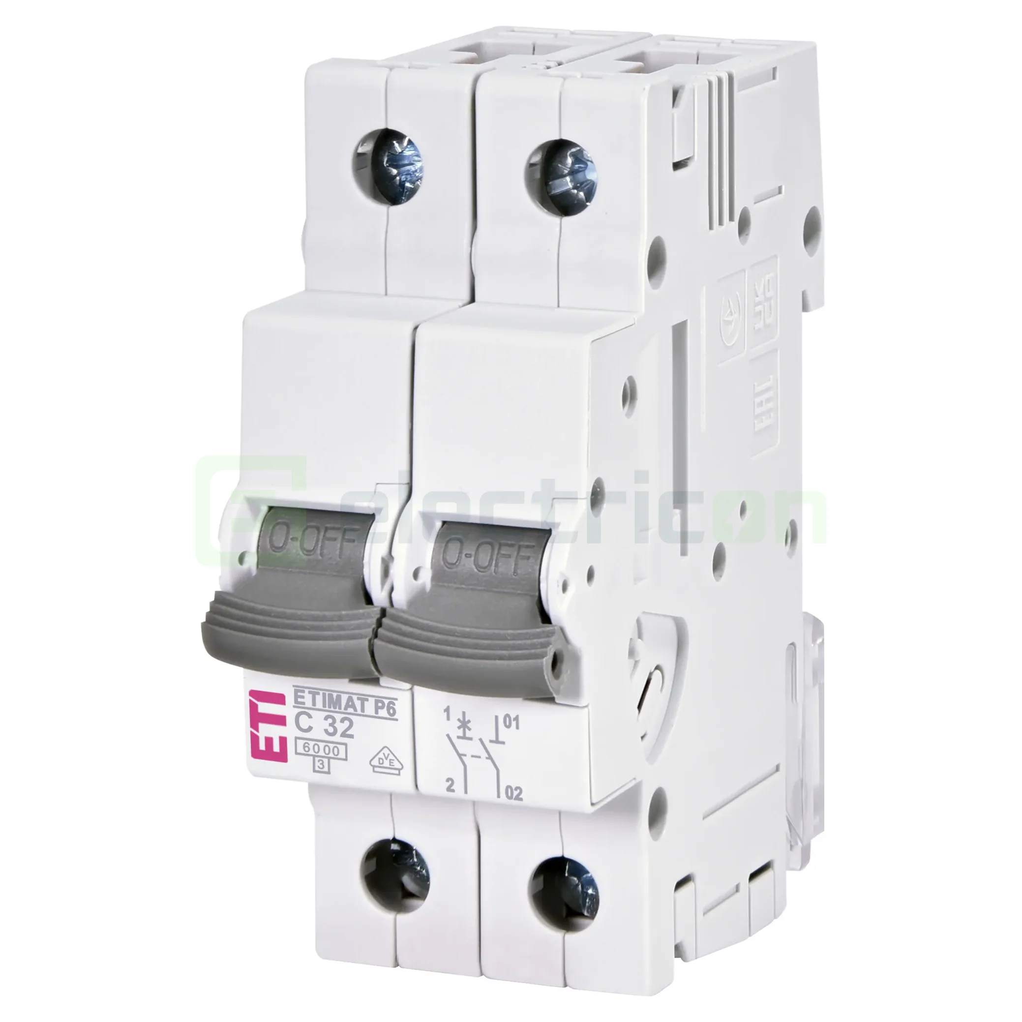 Siguranțe, Diferentiale, Separatori & Busbar - Siguranță Automată ETI 32A 1P+N 6kA Curba C 001900133