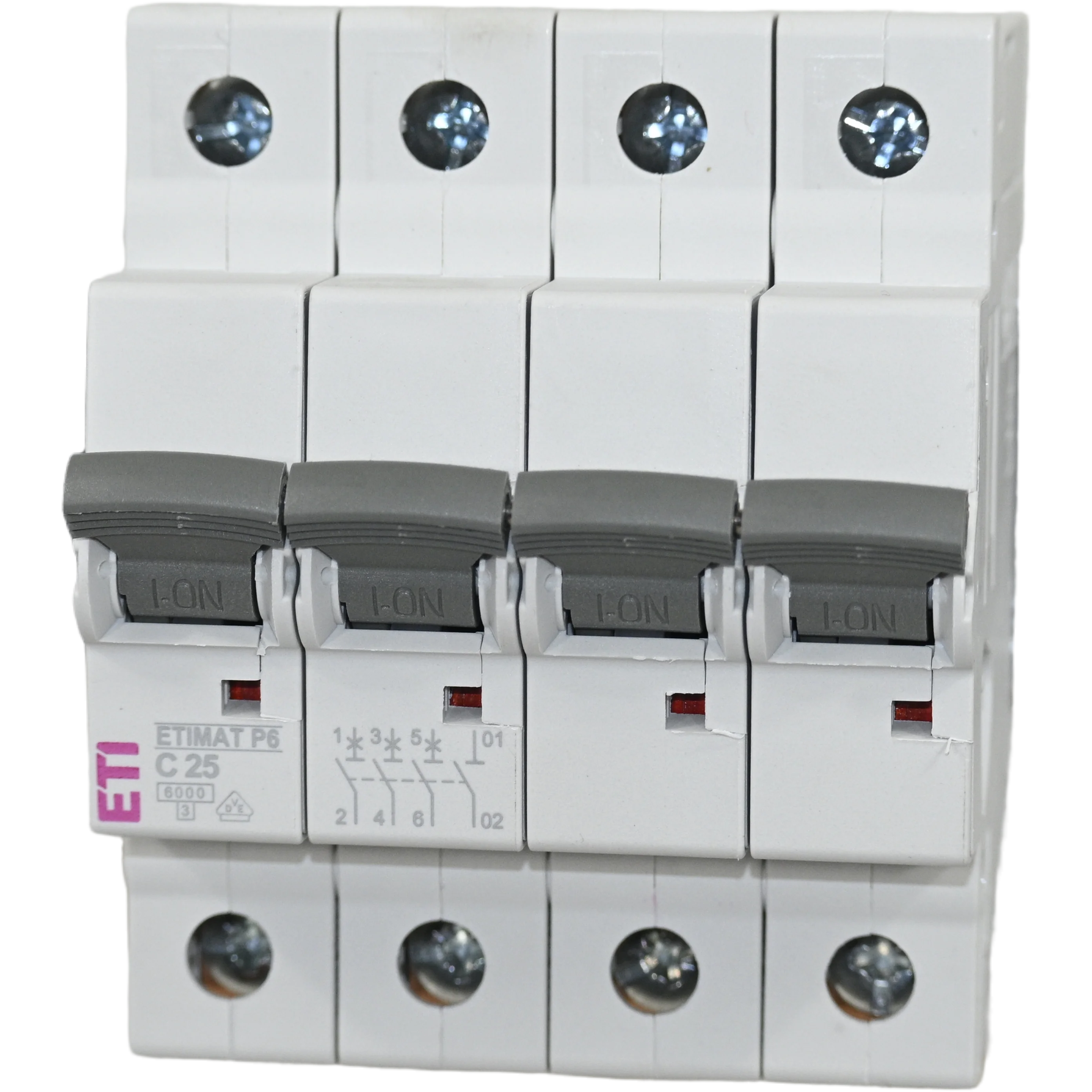 Cabluri, Canal cablu, Copex - Disjunctor automat MCB curba C 25A 3P+N ETI 001900432