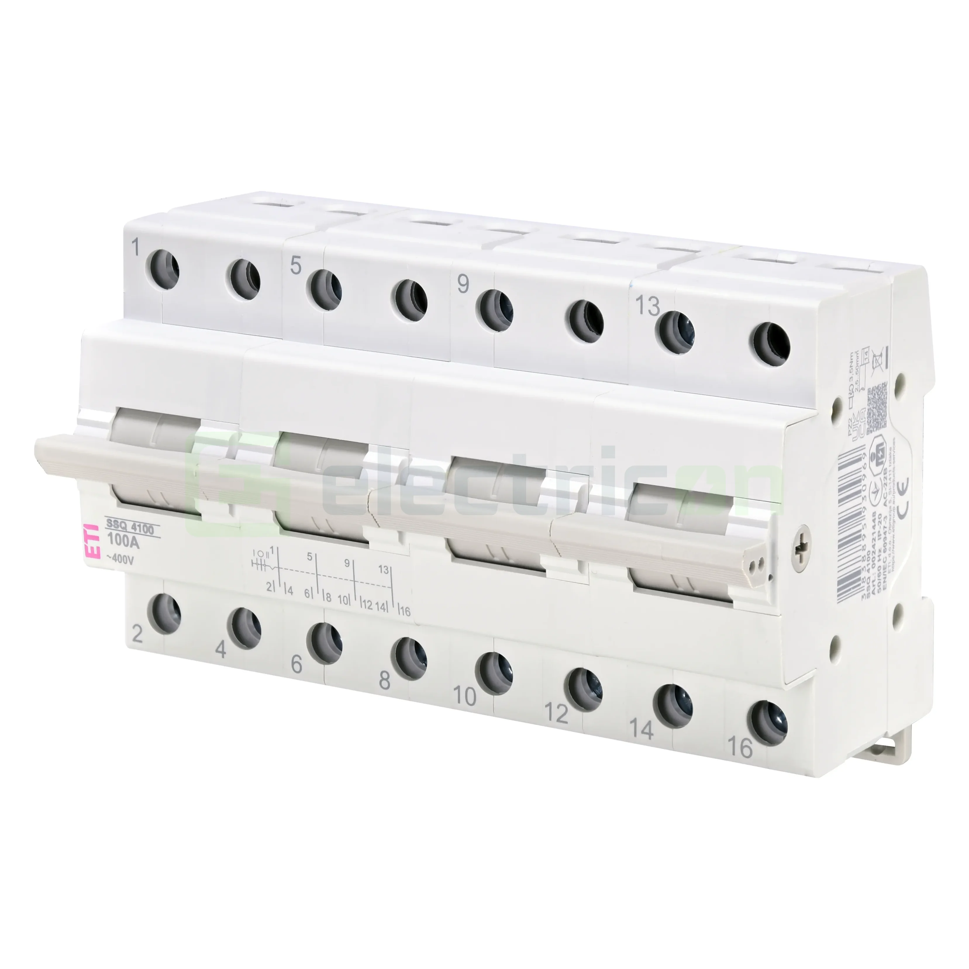Separatori & comutatori - Comutator Modular 1-0-II 4P 100A ETI SSQ 4100