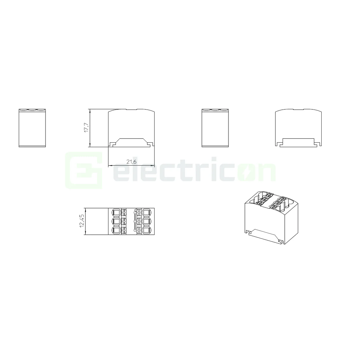 Bloc Distribuție PTFIX 6x1,5 Roz Phoenix Contact 3002787 [5]