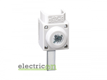 Busbar și accesorii - Terminal unipolar pentru conductor de mm² max, intrare pe jos Hager