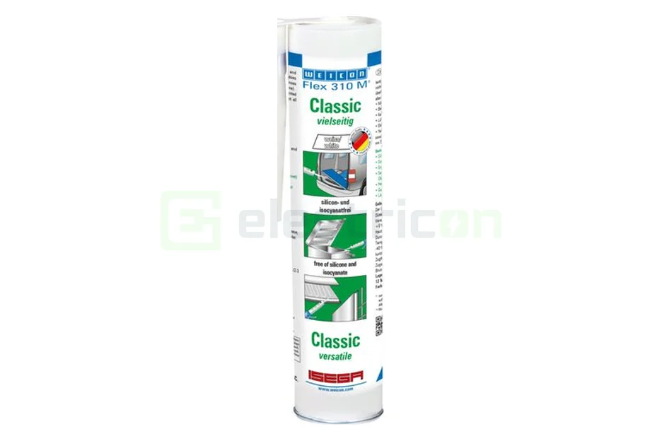 Spray-uri,Spume și lubrifianți - Cartuș adeziv elastic alb Weicon Flex 310 MS Classic 310ml