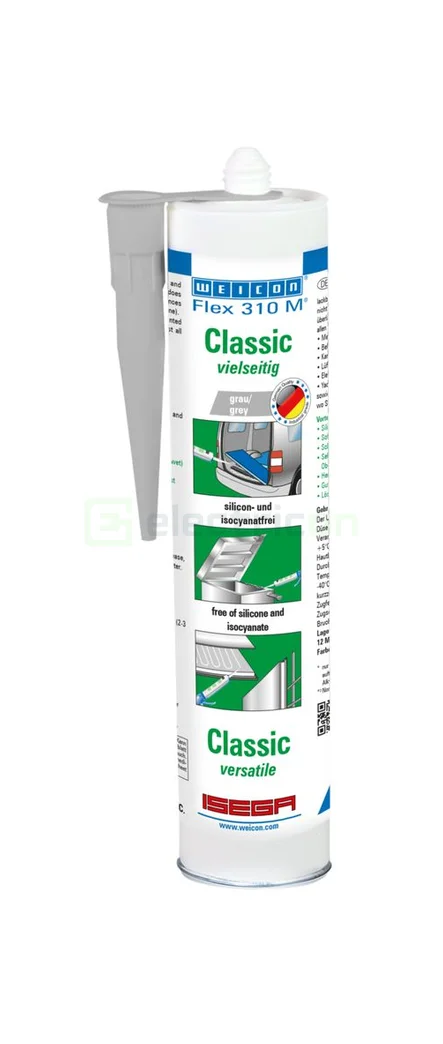Spray-uri,Spume și lubrifianți - Cartuș adeziv elastic gri Weicon Flex 310 MS Classic 310ml