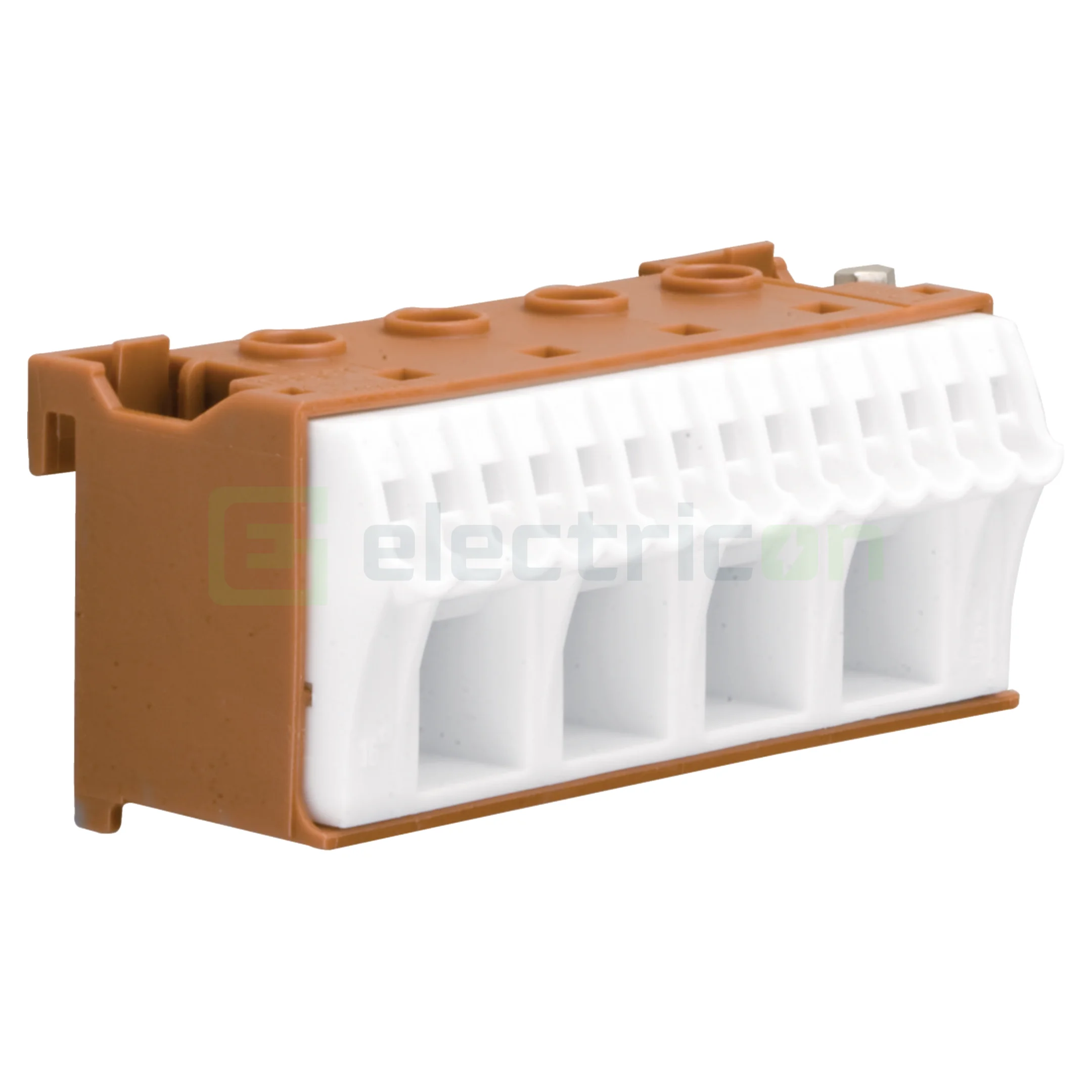 Clema conexiune QuickConnect - Bara QuickConnect 18 puncte de conexiune (14 conexiuni fara șurub 1.5 - 4mm², 4 cu șurub 1,5 - 2,5 mm²), latime 75mm, Hager, KN18P