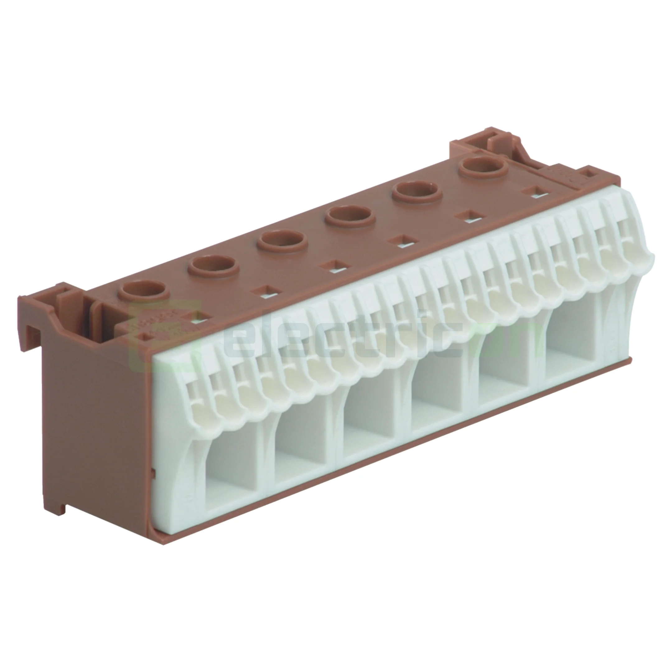 Clema conexiune QuickConnect - Bara QuickConnect 26 puncte de conexiune (20 conexiuni fara șurub 1.5 - 4mm², 6 cu șurub 1,5 - 2,5 mm²), latime 105 mm, Hager, KN26P