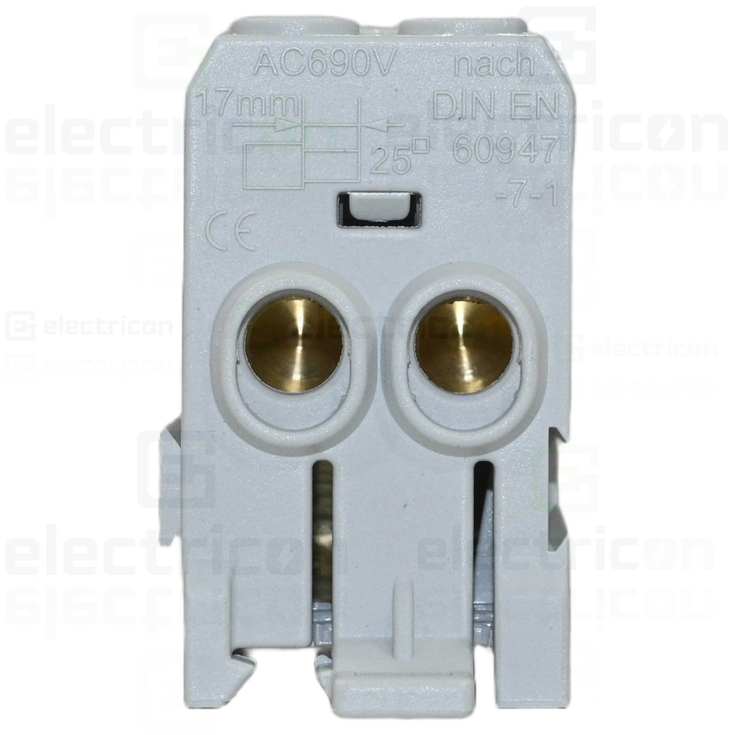 Bloc distribuție 1P 100A 2x25mmp intrare Schrack IKB01025 [3]