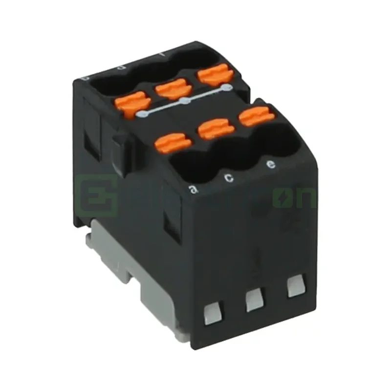 Cleme și conectori electrici - Bloc distributie negru PTFIX 6x1.5 Phoenix Contact 3002781