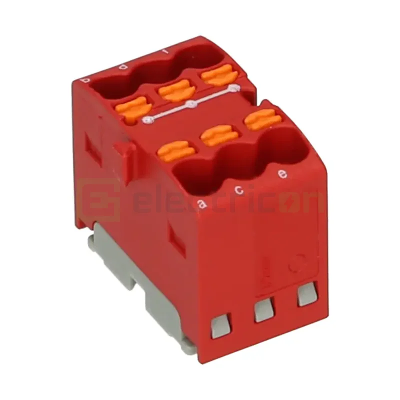 Blocuri distributie - Bloc distributie rosu PTFIX 6x1.5 Phoenix Contact 3002765