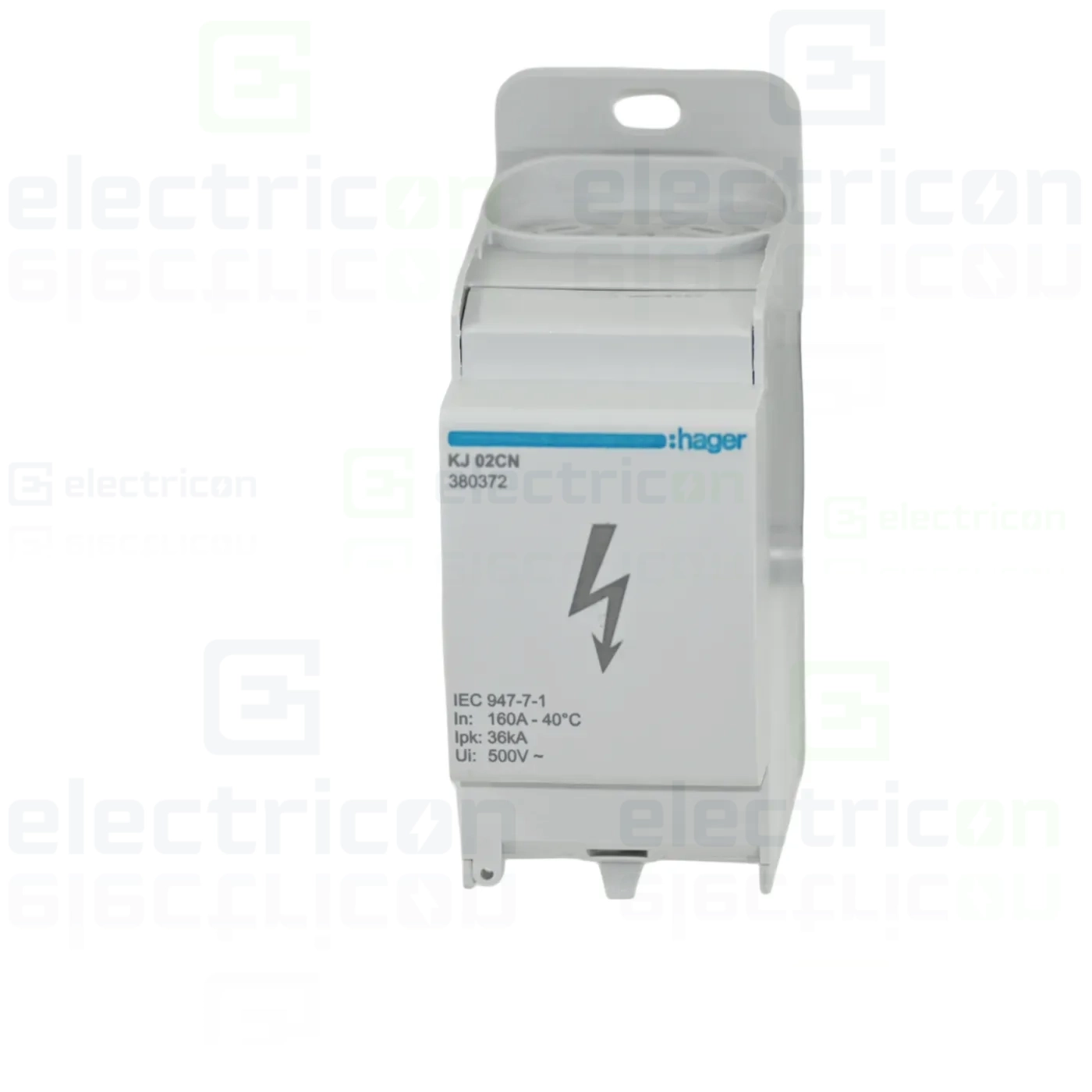 Bloc distribuție terminal, 1P, 160A, 2x70mm²+3x25mm²+8x16mm², 36 mm lățime, Hager, KJ02CN [3]