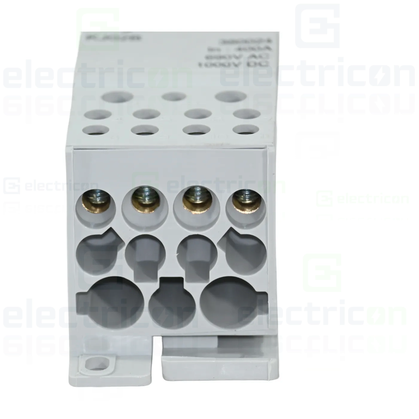 Bloc distribuție terminal, 1P, 400A, 1x185mm²+2x35mm²+5x16mm²+4x1,5-10 mm² lățime 45mm, Hager,  KJ02B [2]