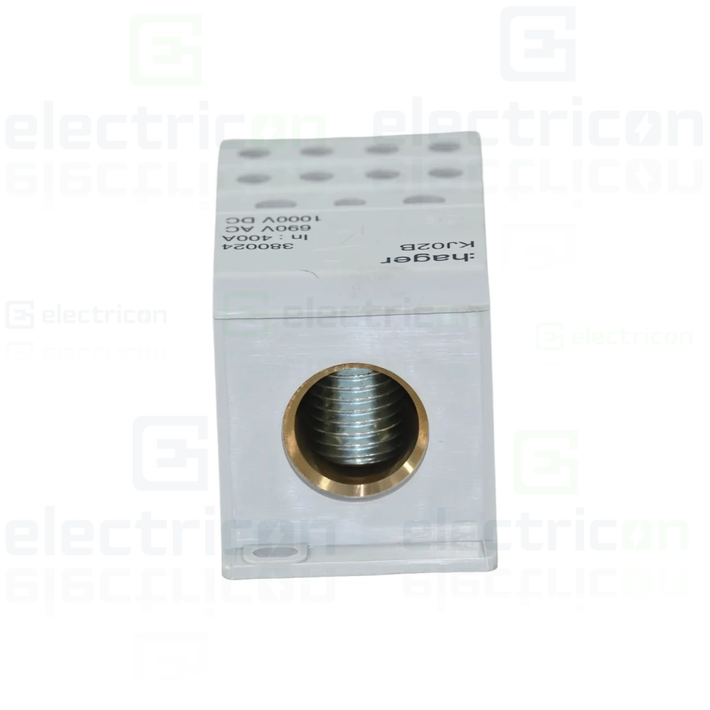 Bloc distribuție terminal, 1P, 400A, 1x185mm²+2x35mm²+5x16mm²+4x1,5-10 mm² lățime 45mm, Hager,  KJ02B [4]