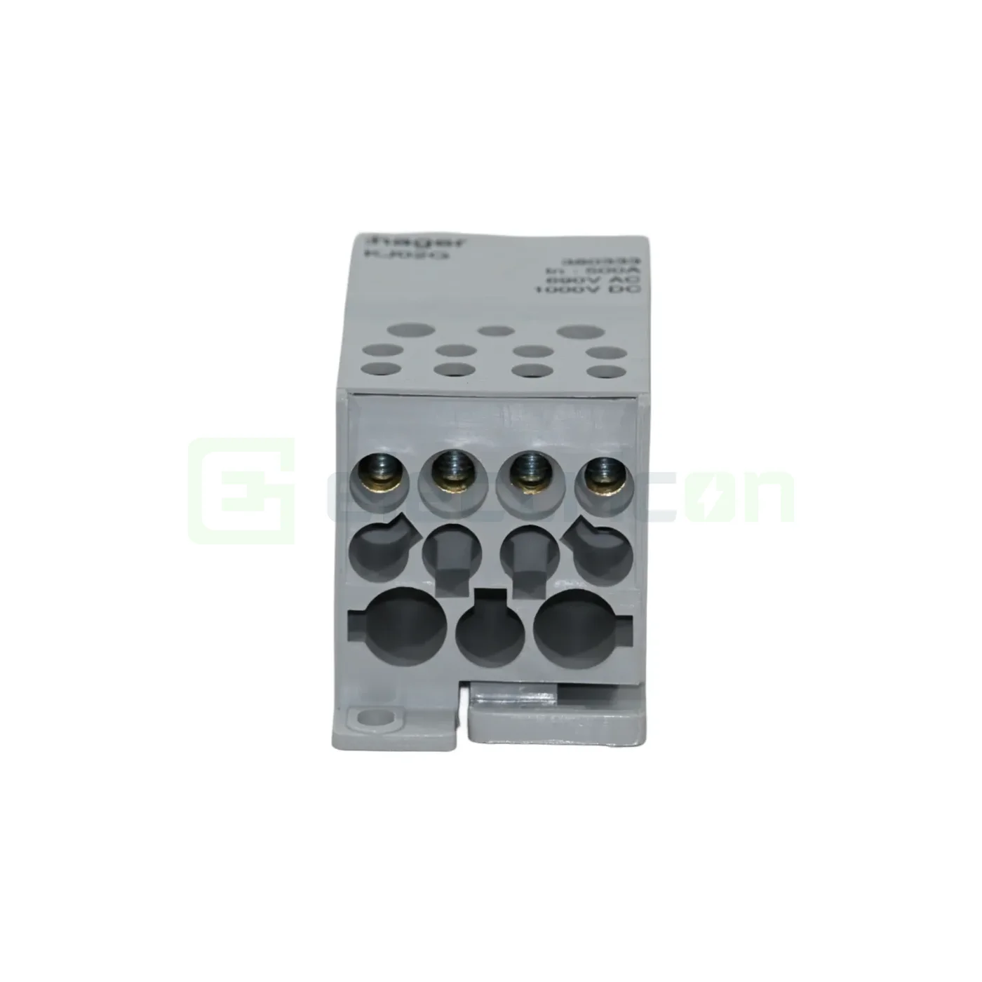 Bloc distributie terminal, 1P, 500A, 2x35mm² + 5x16mm² + 4x10mm² + bara colectoare din cupru de 24x6mm, latime 45mm, Hager, KJ02G [3]