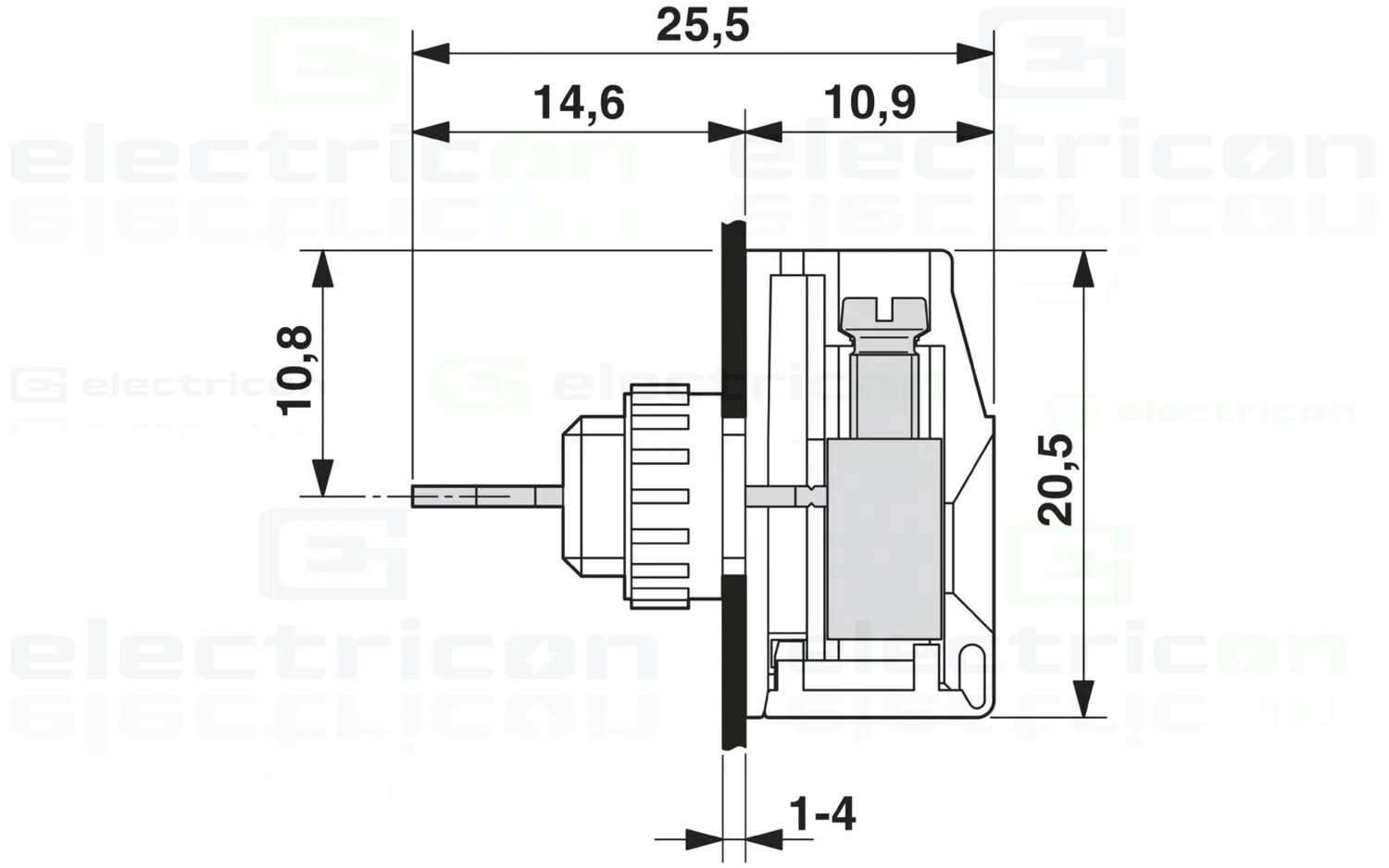 Bloc terminal VDFK 4 Phoenix Contact 0.2-6mm² panou [1]