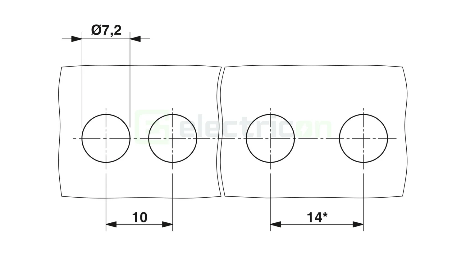 Bloc terminal VDFK 4 Phoenix Contact 0.2-6mm² panou [2]