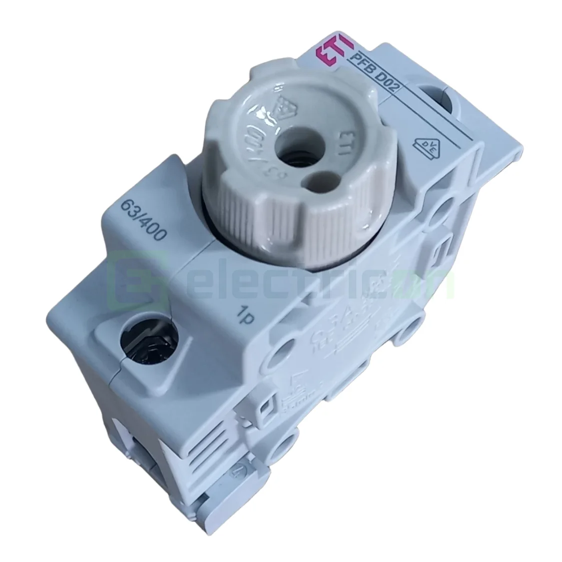 Soclu pentru sigurante fuzibile - Bundle separator fuzibil D02 1P + capace sigurante